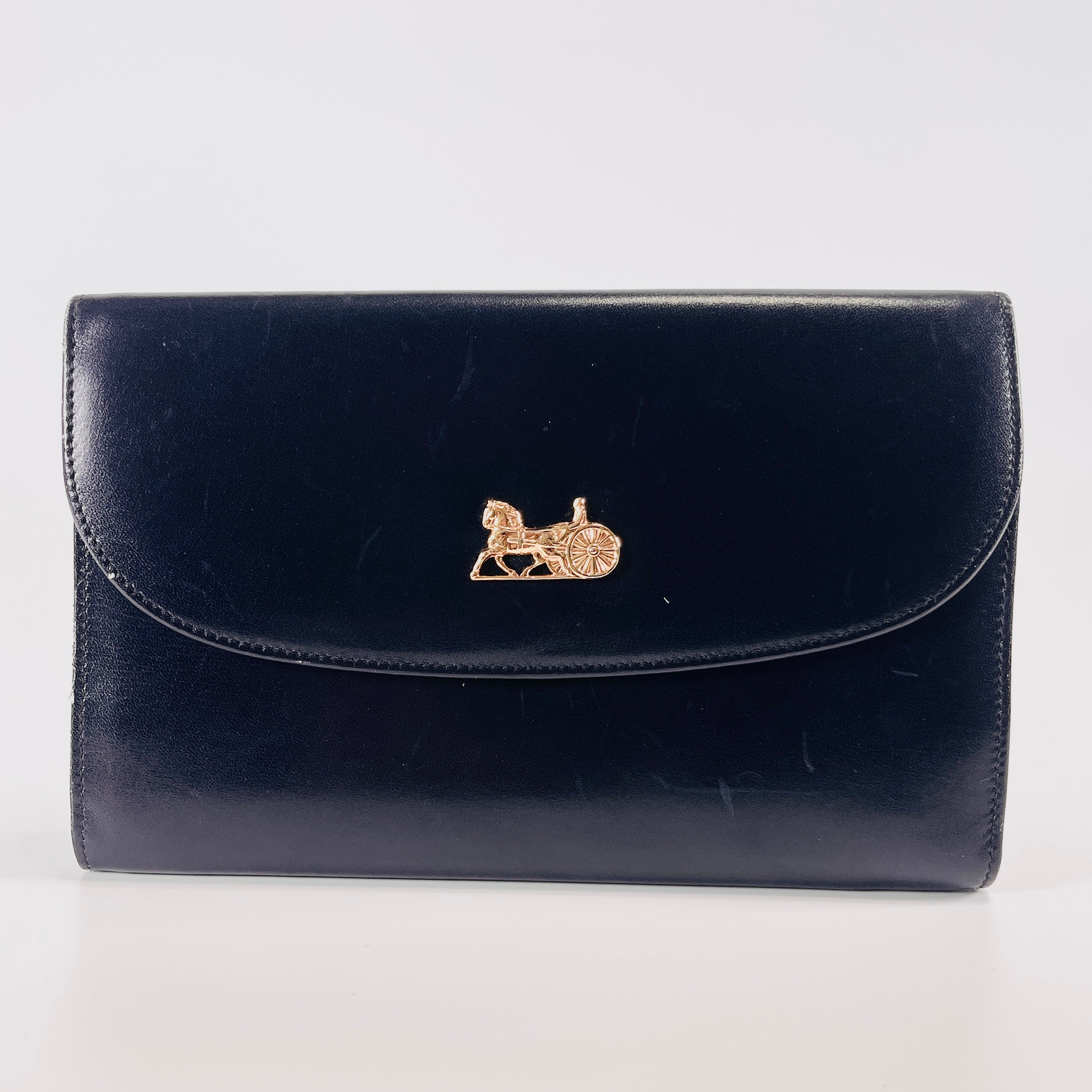 2603 secondhand CELINE Tri fold Long wallet carriage