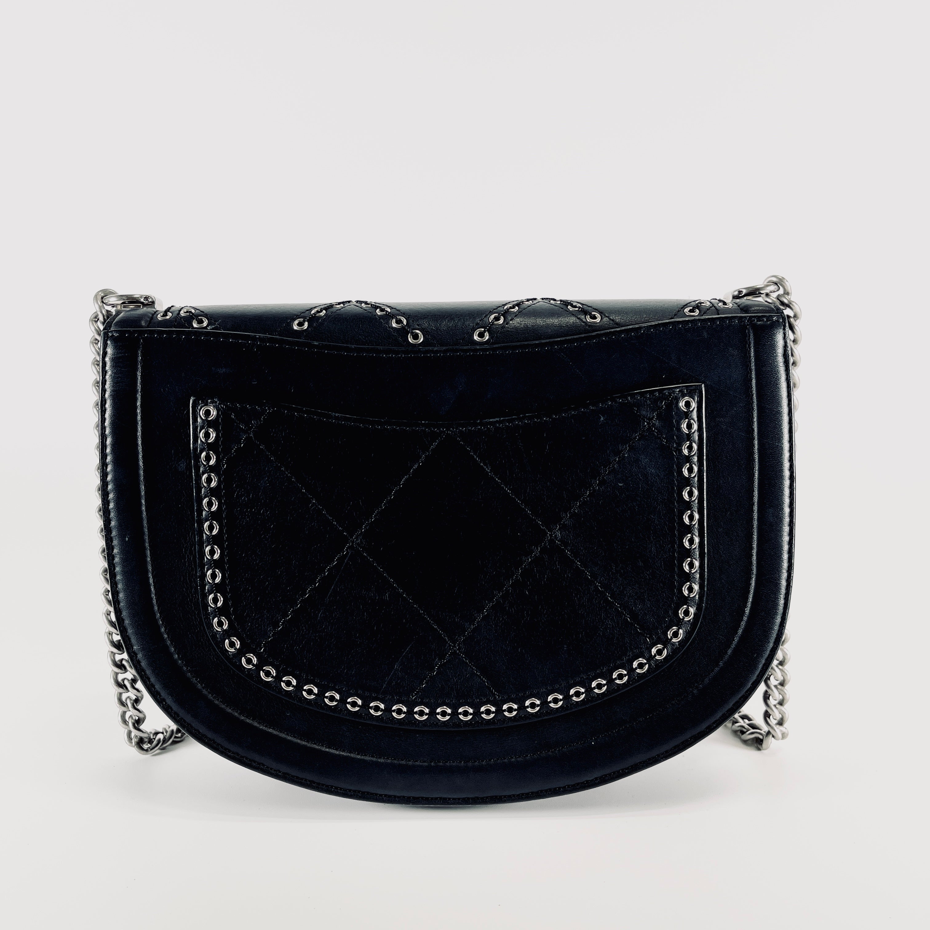 CHANEL Coco Eyelets Flap Bag