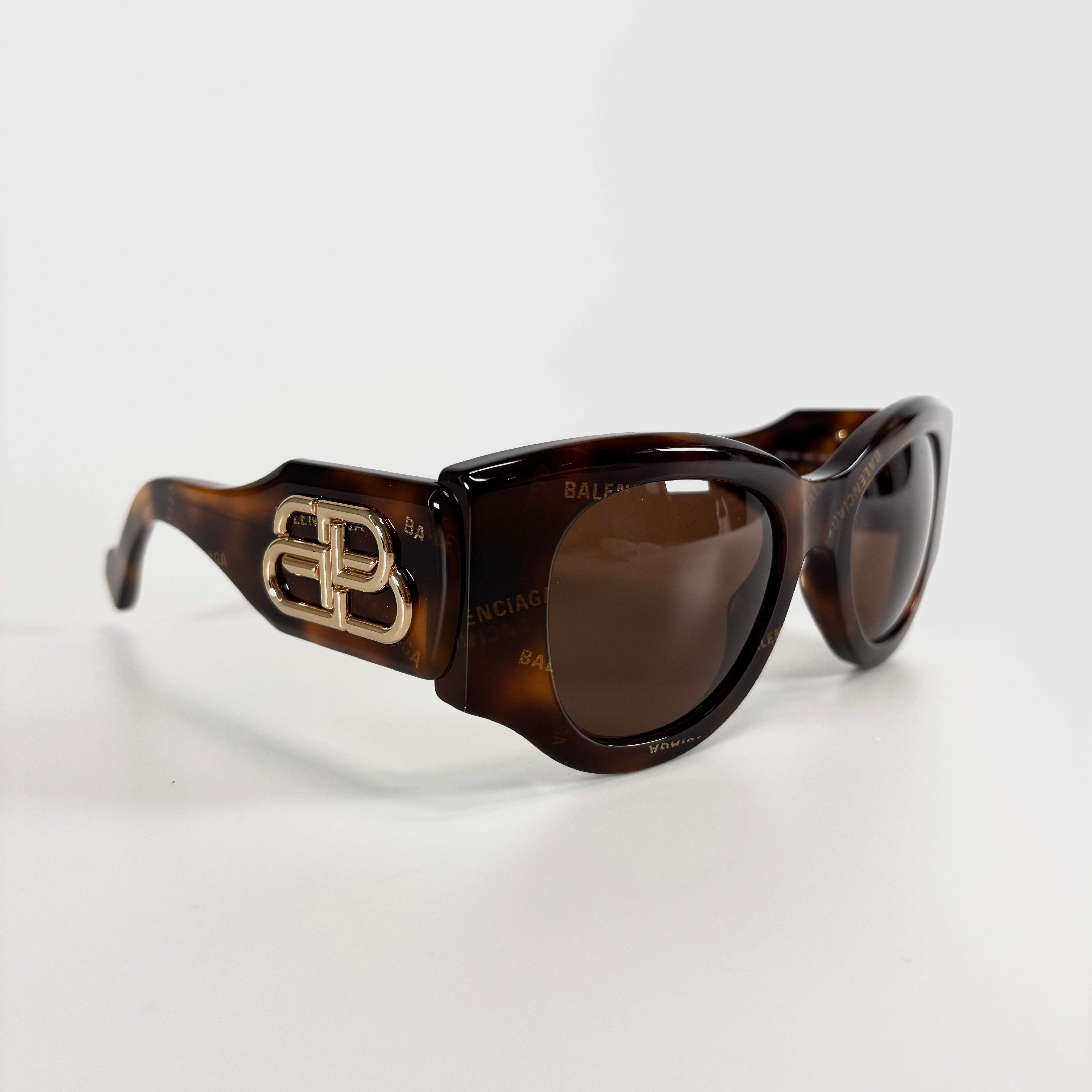BALENCIAGA Sunglasses Paris Cat Brown BB0070S