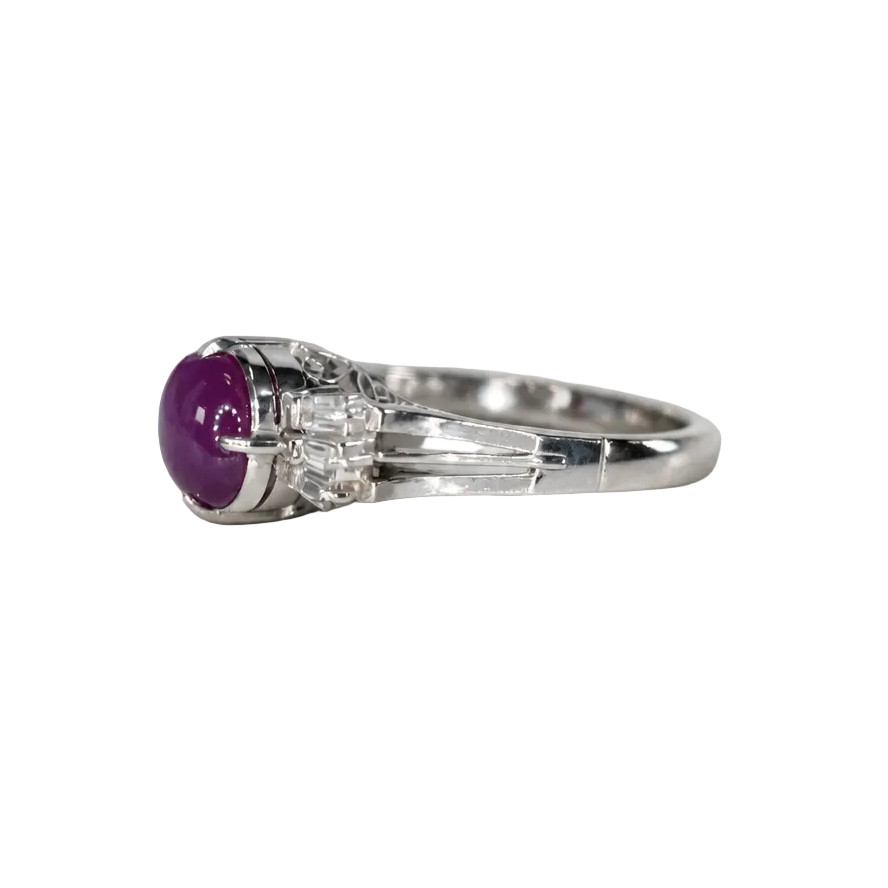 2606 secondhand Pt900 Star Ruby / Diamond 4.29ｇ