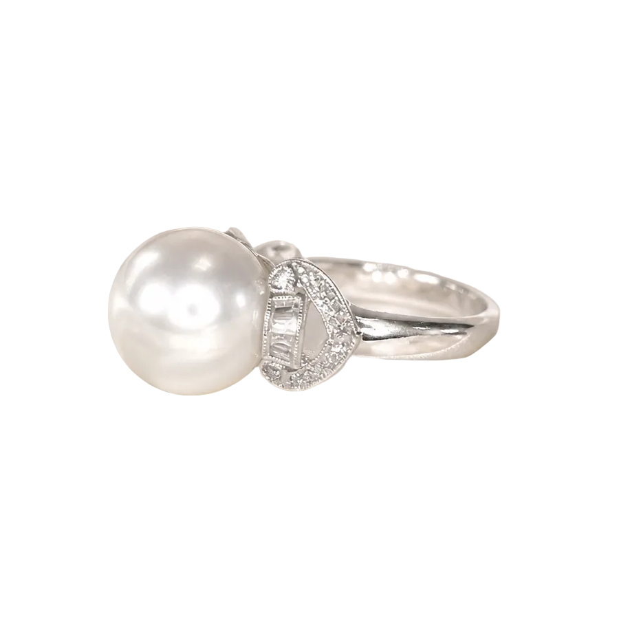 2606 secondhand Pt900 11.8mm/D0.40ct 9.66ｇ