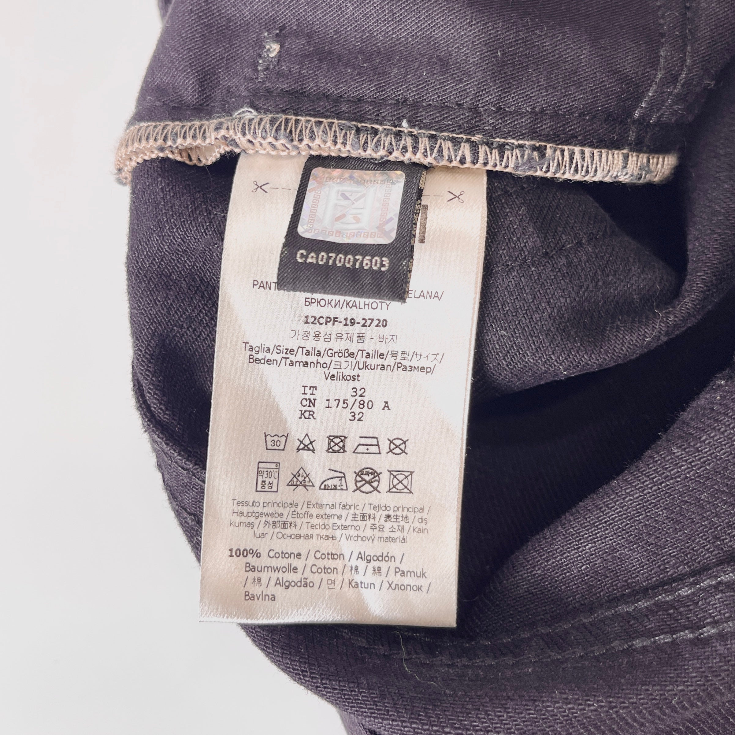 2602 secondhand FENDI denim pants