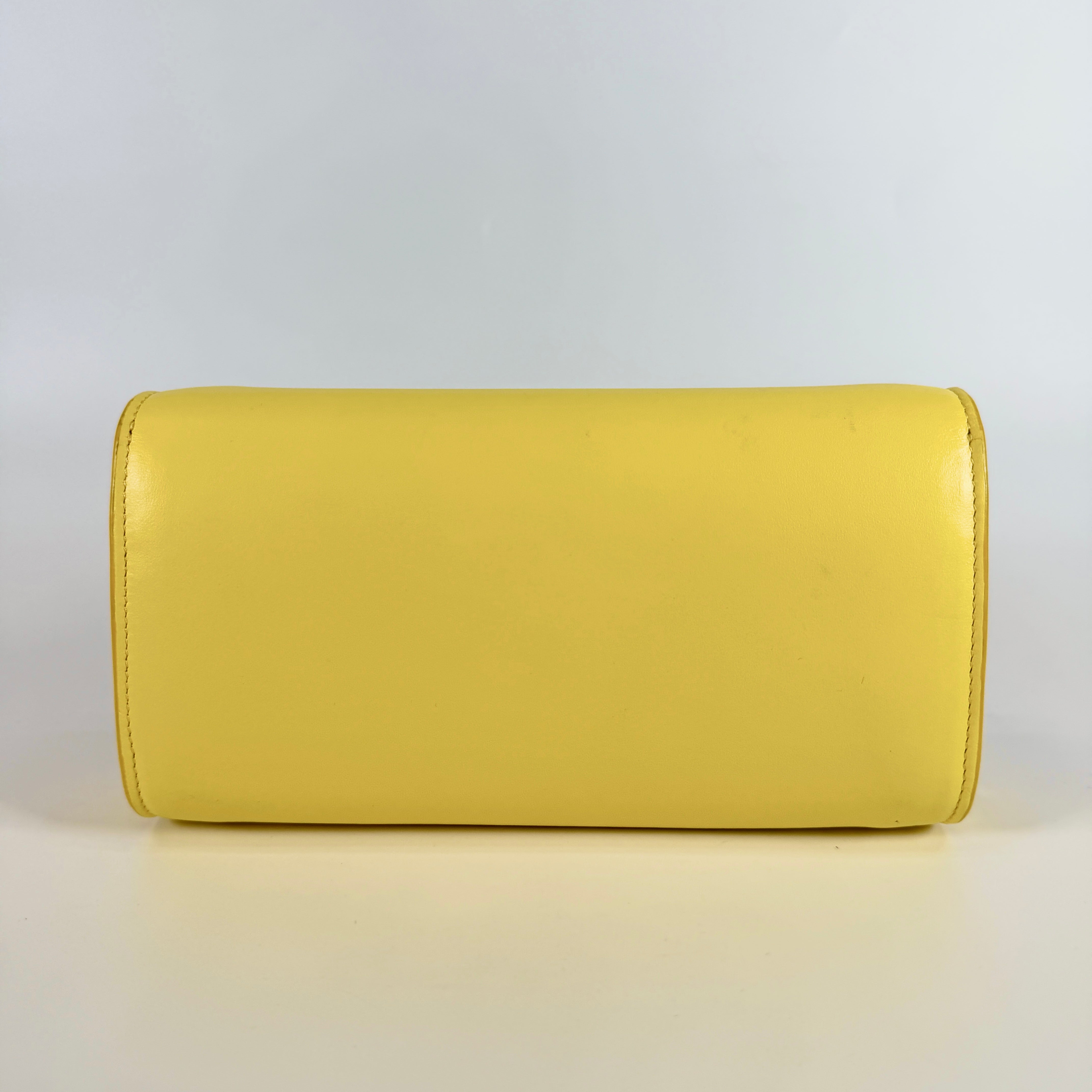 2606 secondhand Christian Louboutin Chain Shoulder Yellow