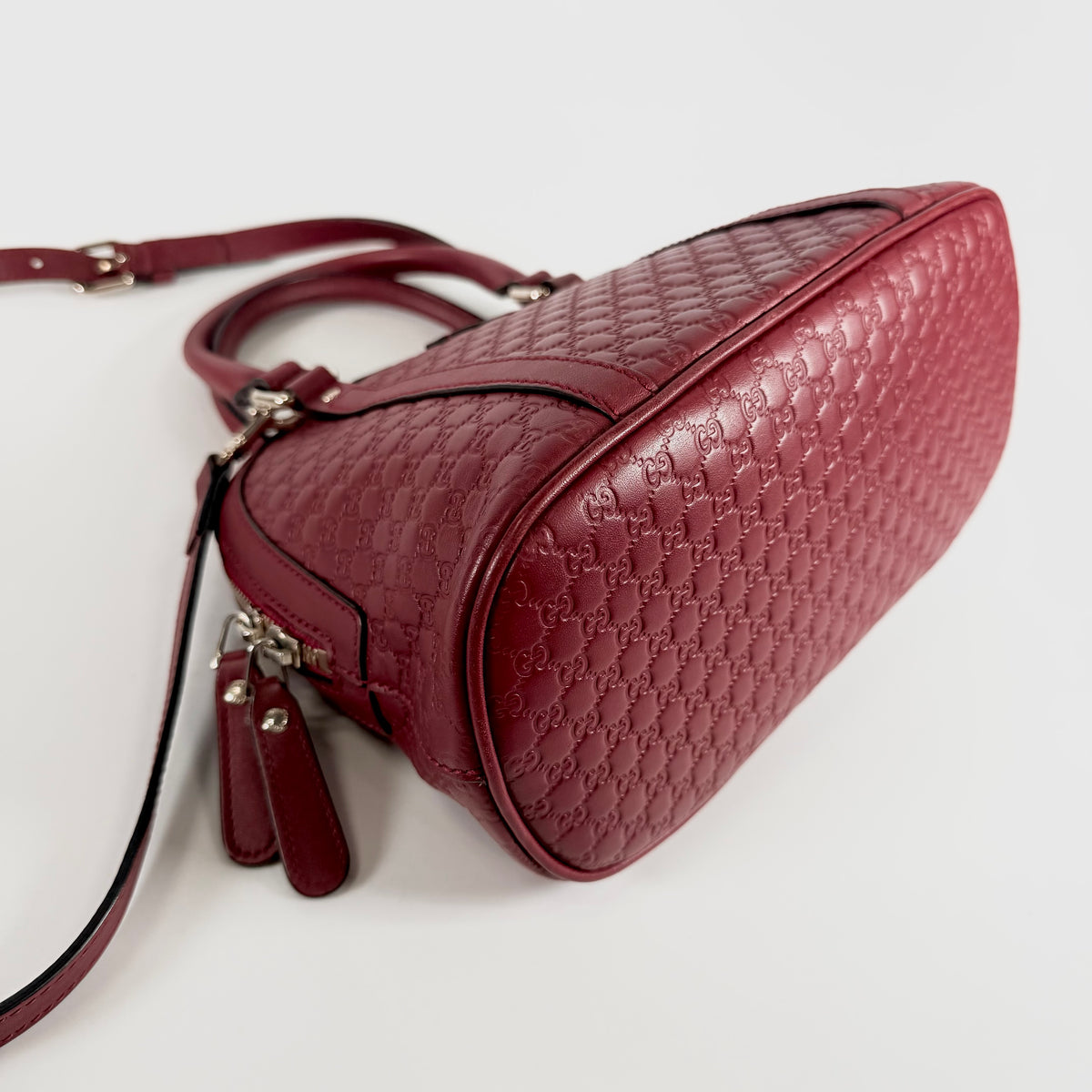 2604 secondhand GUCCI Bamboo 2way top handle bag