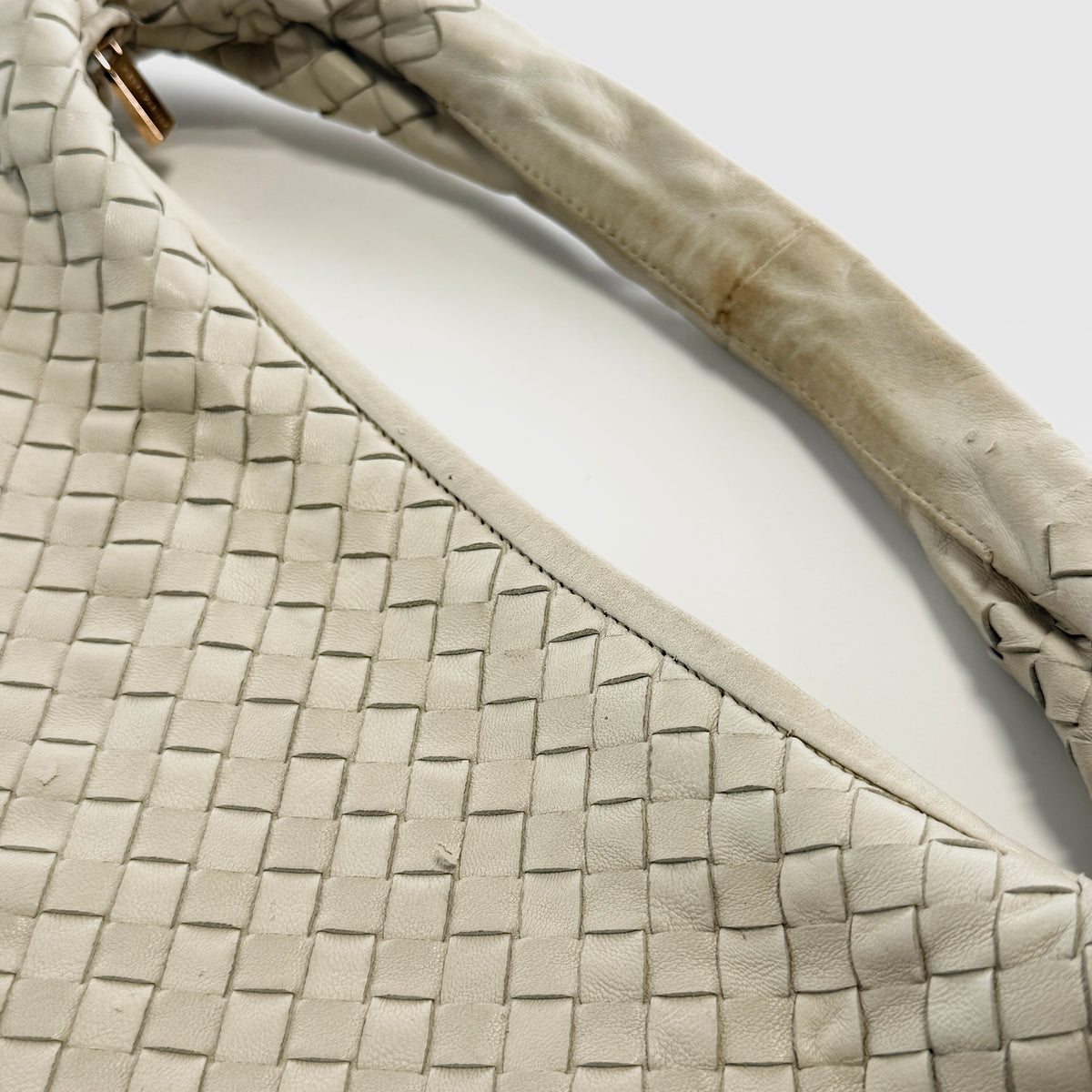 2607 secondhand BOTTEGAVENETA Shoulder bag / Crossbody Bag hobo bag Intrecciato