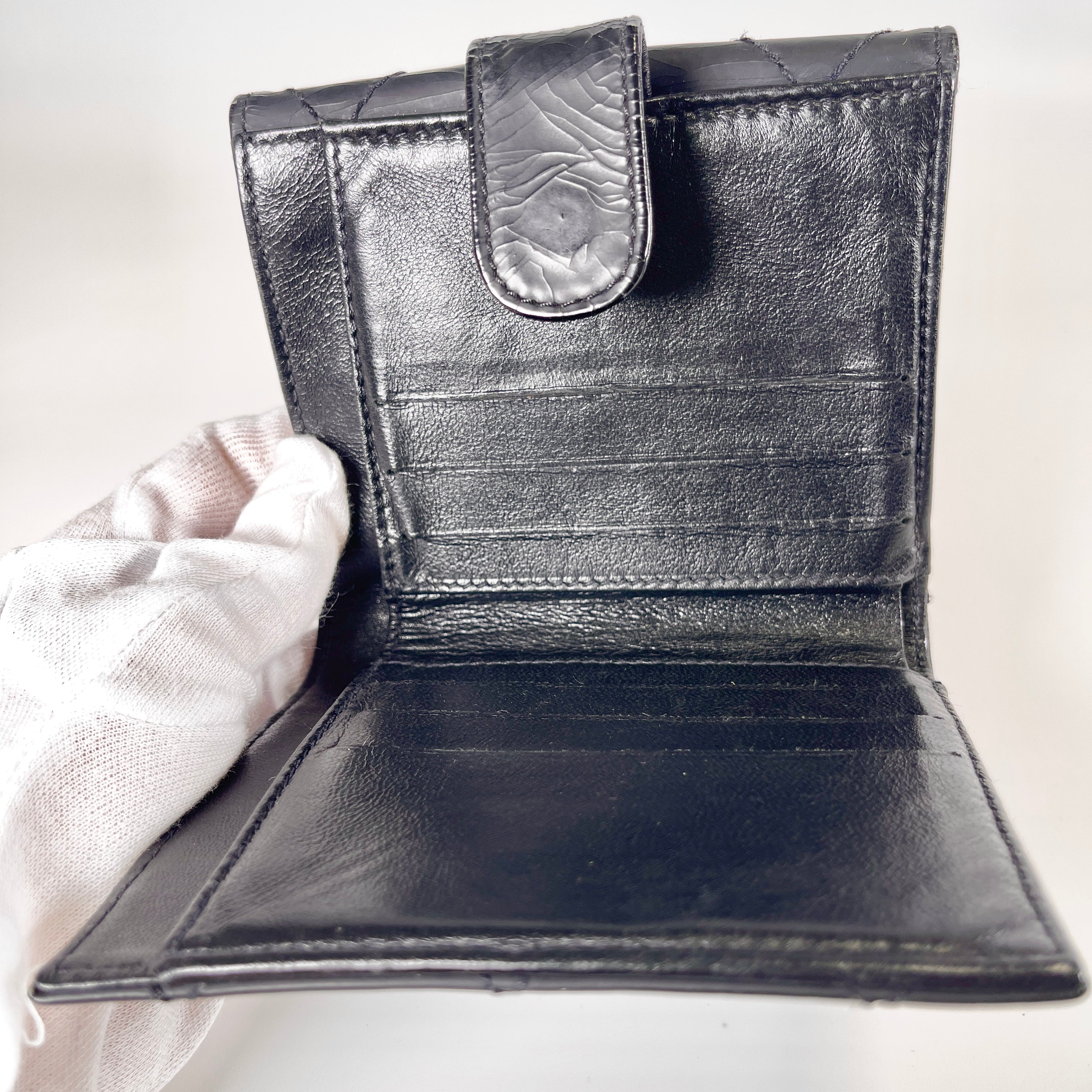 2603 secondhand CHANEL Wallet black  114