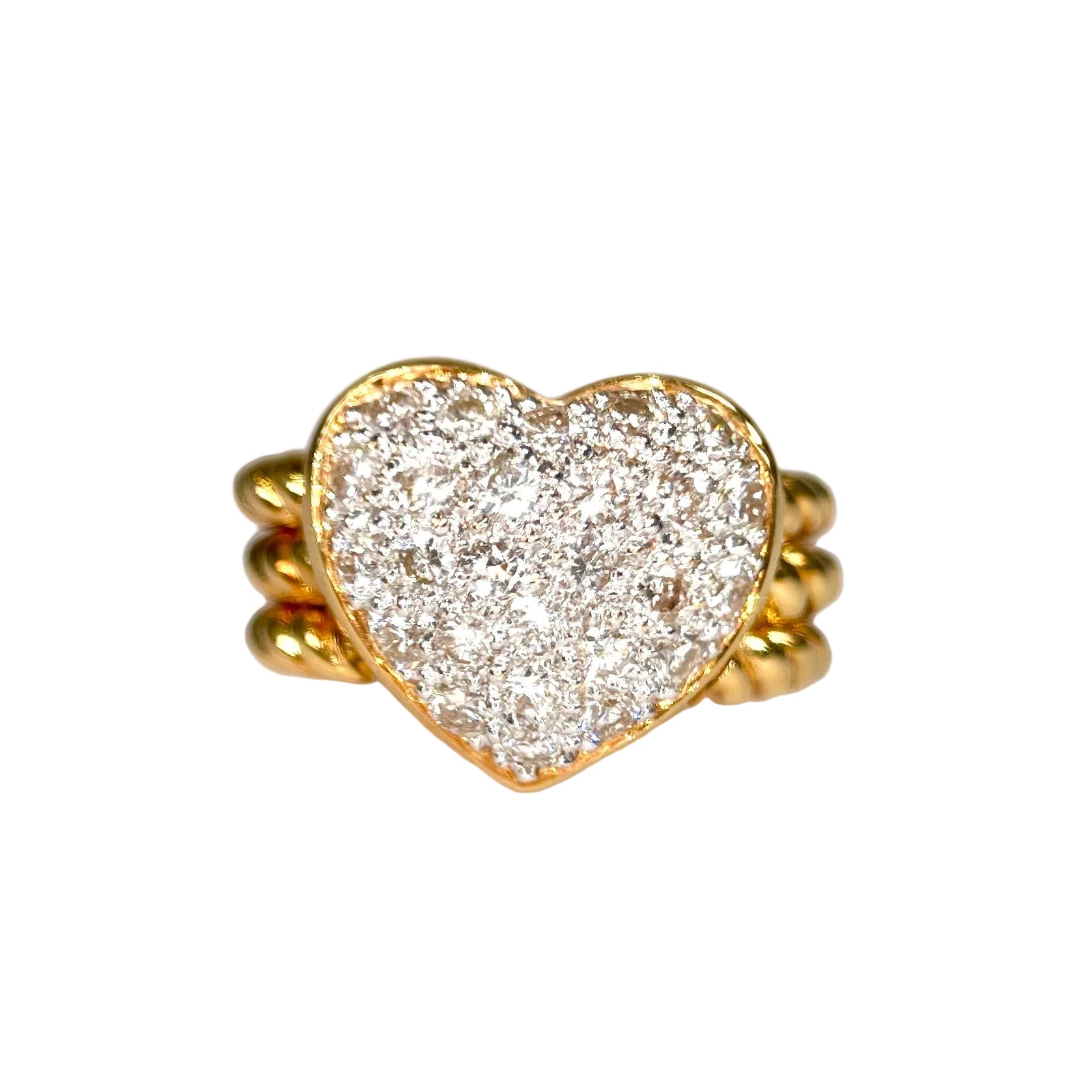 2602 K18 Ring D0.96ct 9.7g #13