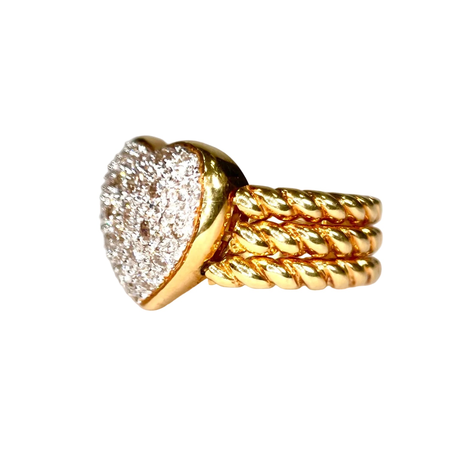 2602 K18 Ring D0.96ct 9.7g #13