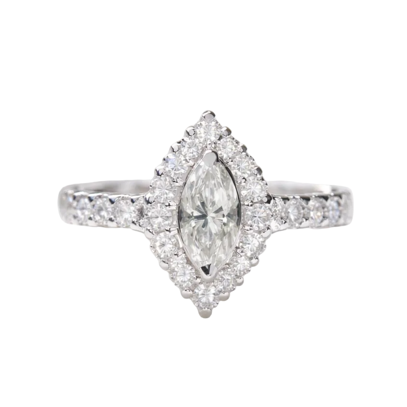 2605 secondhand Pt900 ring Ｄ0.308/0.64ct　6.7g　#8