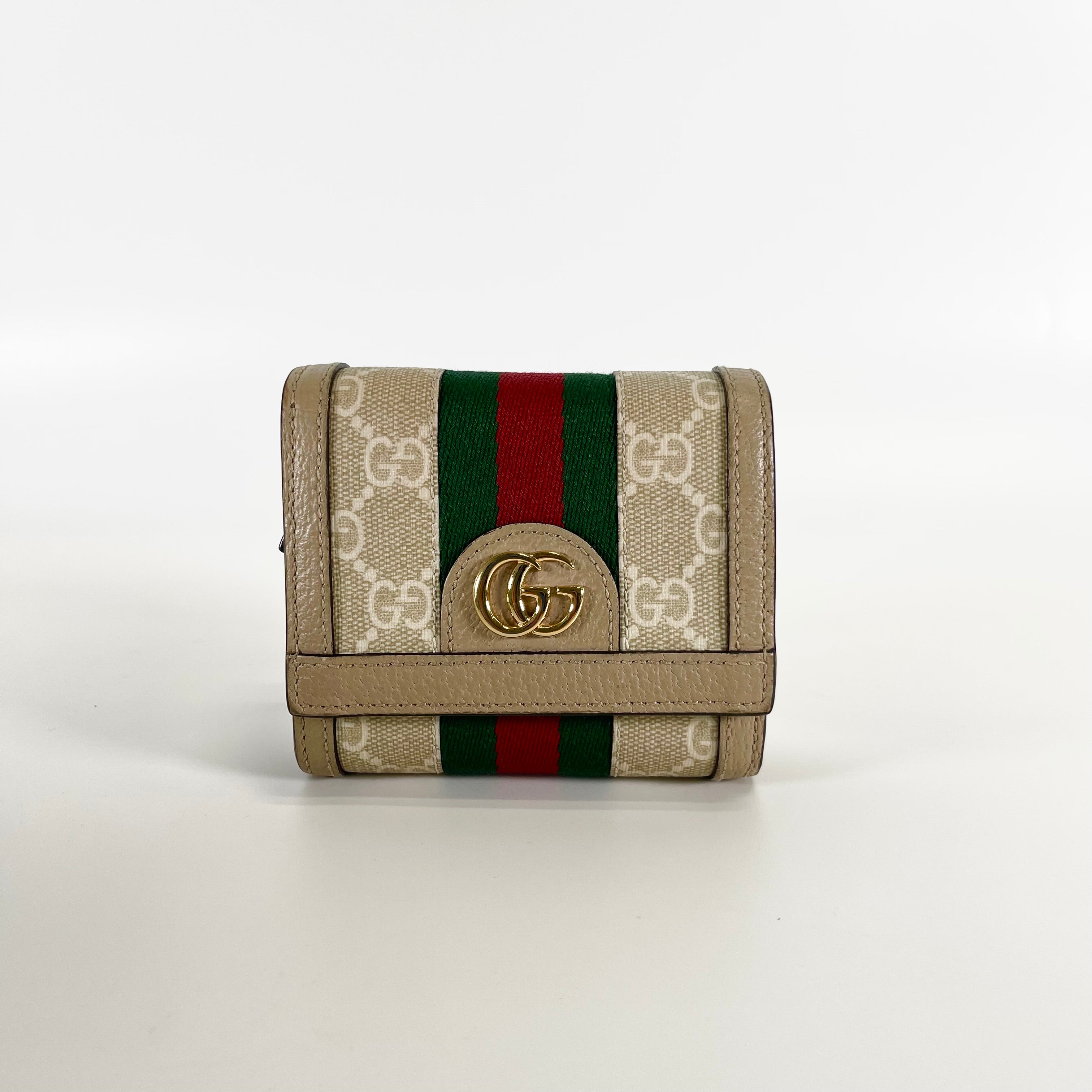 2602 secondhand GUCCI Ophidia Compact Wallet