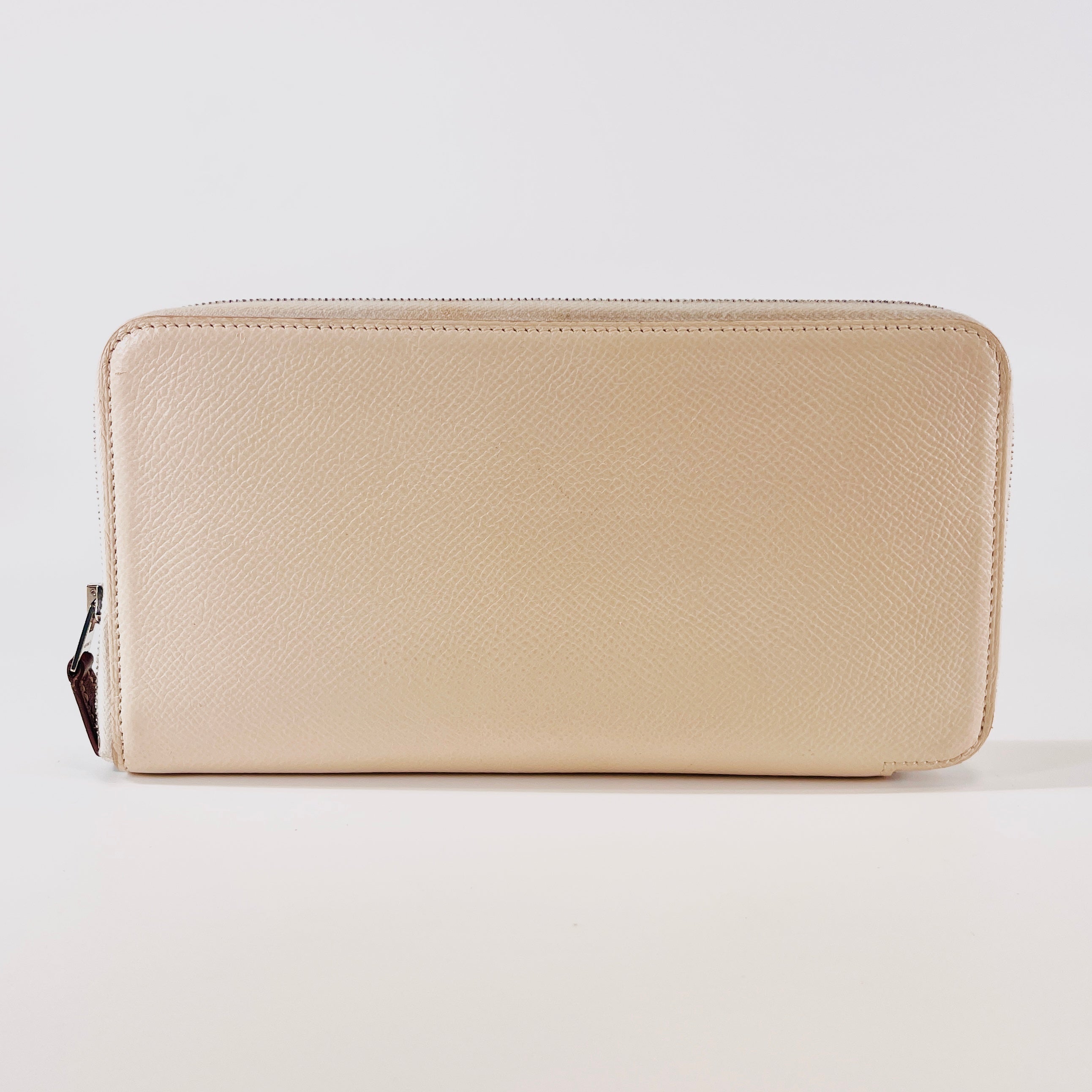 2604 secondhand HERMES wallet Azap long Y time mark / orange /P metal fittings /※ Epson