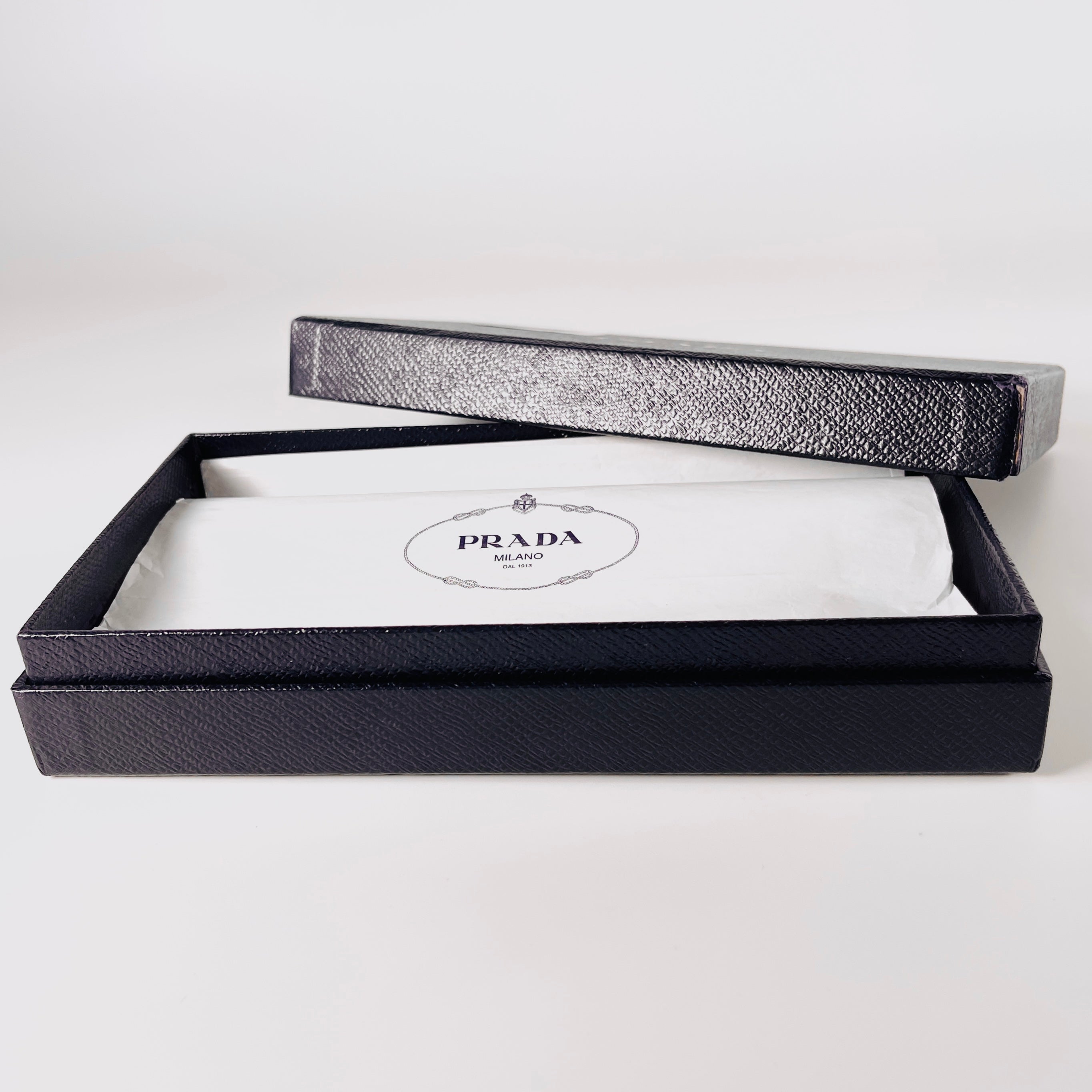 2605 secondhand PRADA 1MH132 leather Long Wallet black