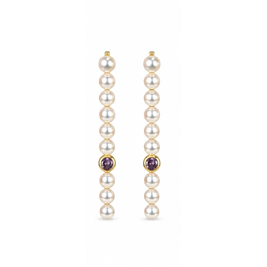 2606 secondhand K18 amethyst 2.35ct/ Pearl 8.81ｇ