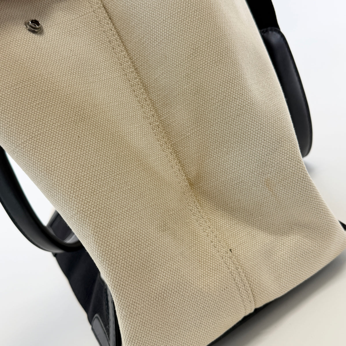 2607 secondhand BALENCIAGA Navy Cabas M Tote Bag