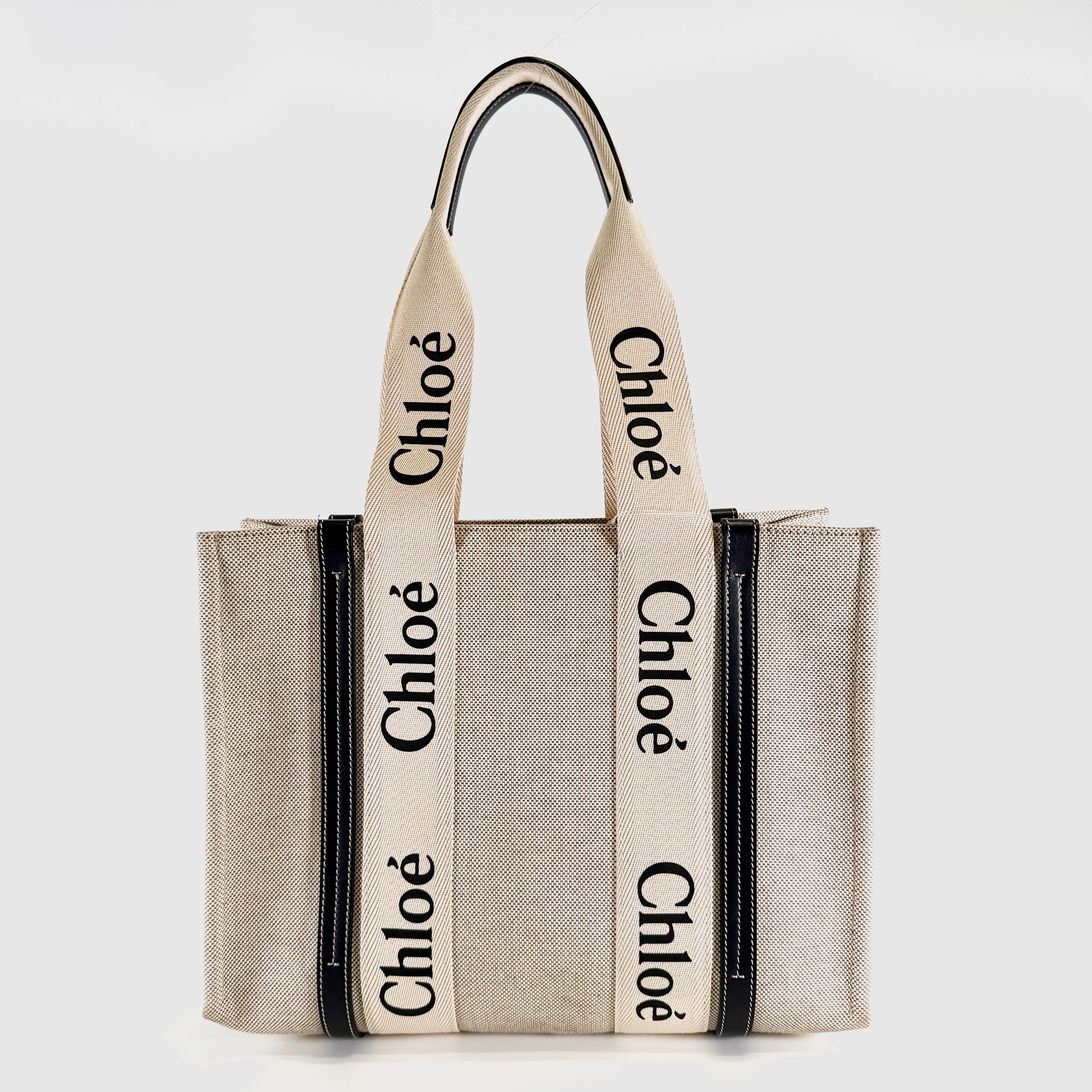 2607 secondhand Chloe Woody medium Tote Bag