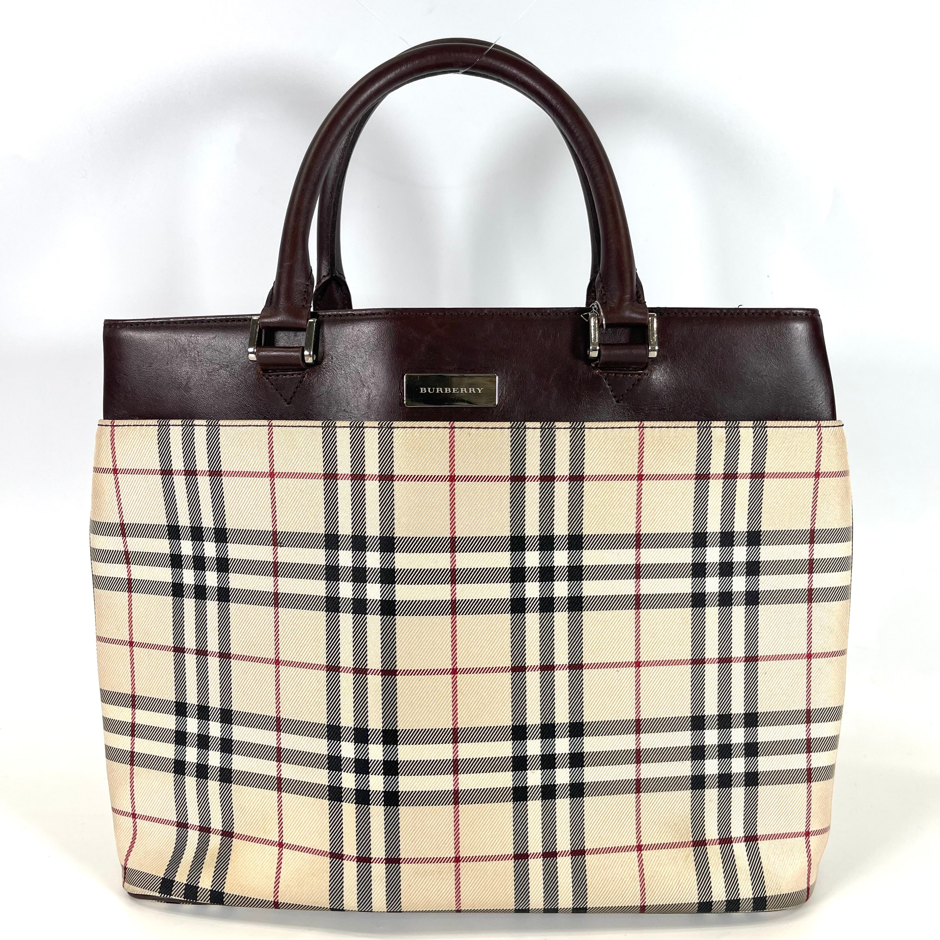 2512 secondhand  BURBERRY check handbag