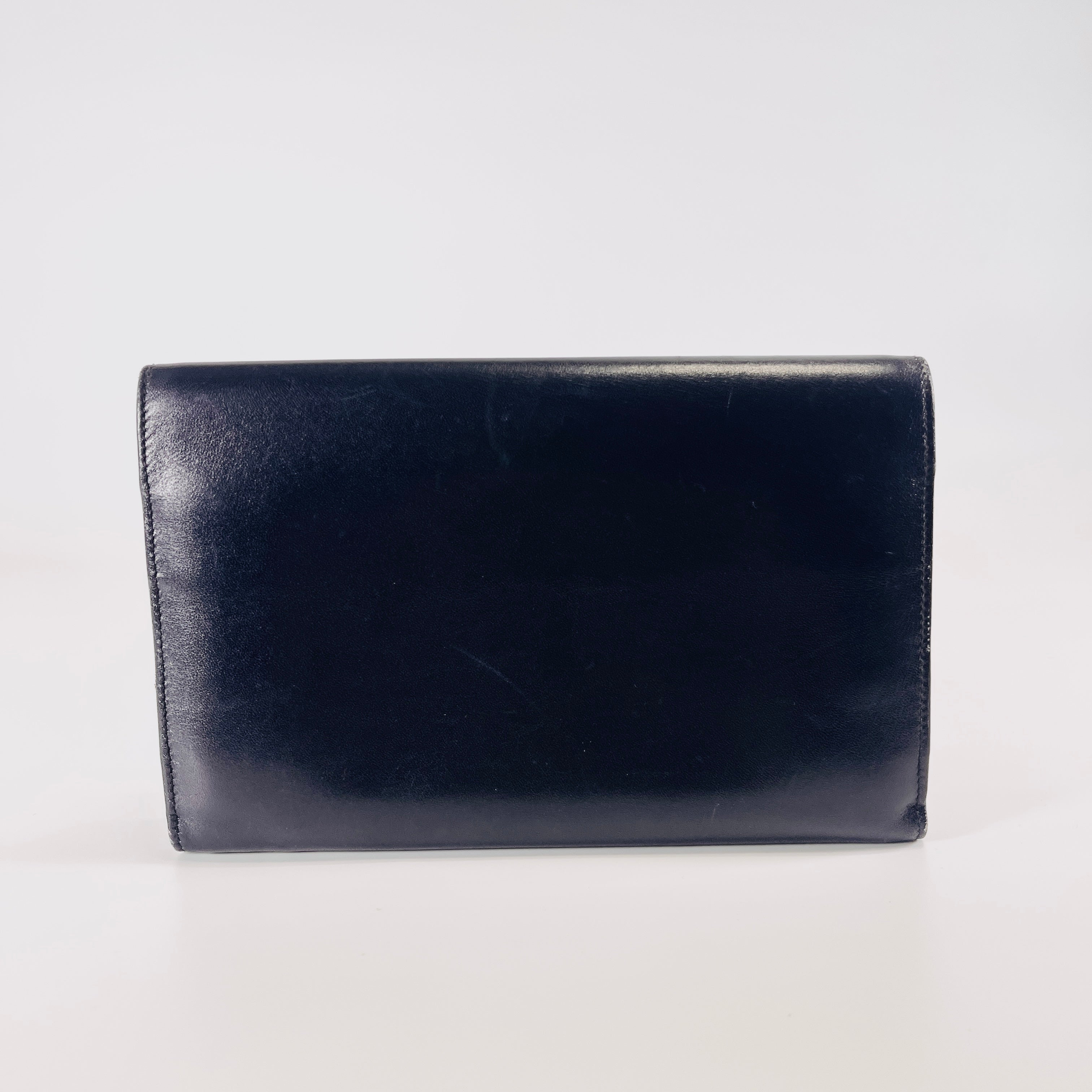 2603 secondhand CELINE Tri fold Long wallet carriage