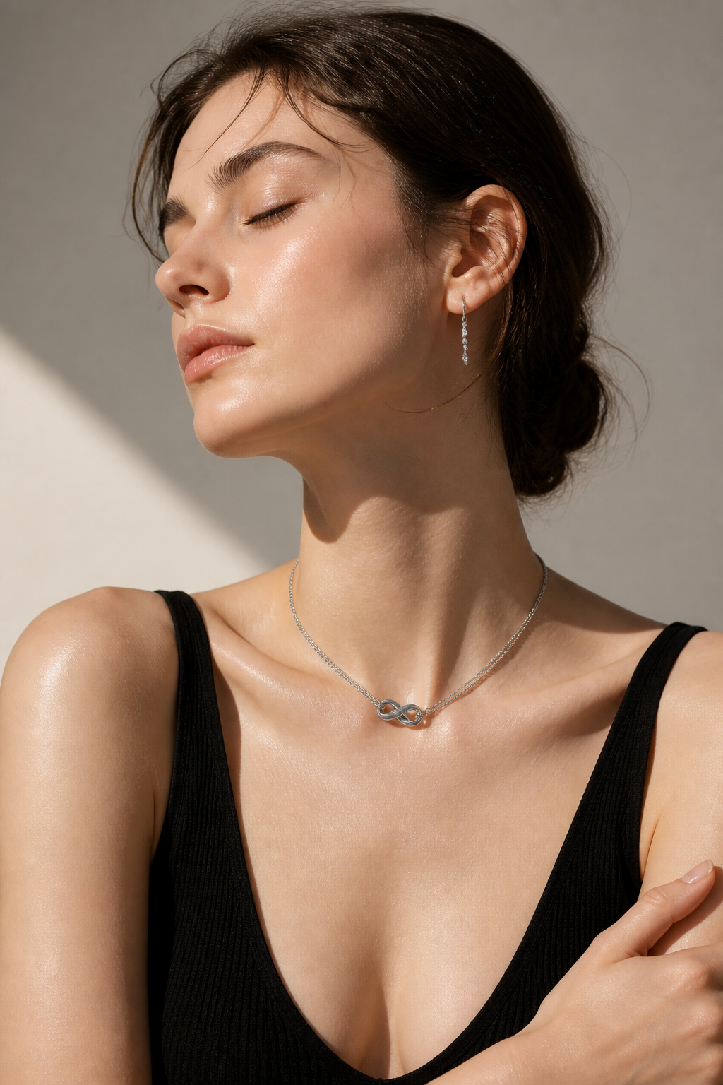 2605 secondhand TIFFANY&Co Return To double heart tag necklace 925× shell 7.0g Silver