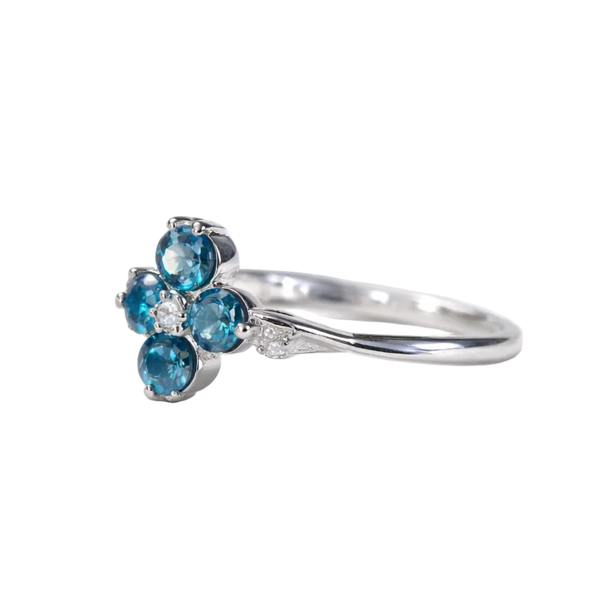 2605 secondhand K18WG ring Alexandrite 0.6/D0.03ct　2.5g　#11