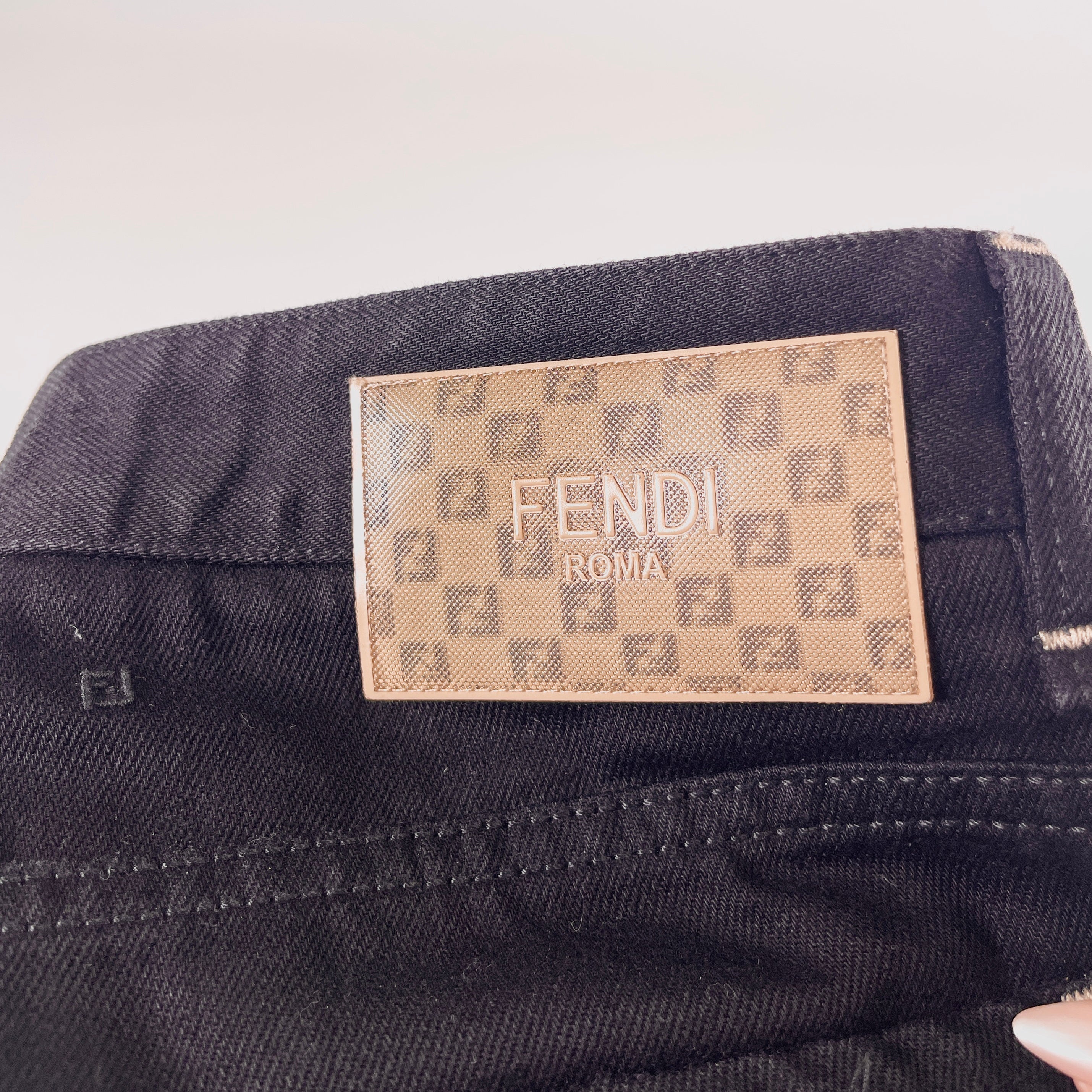 2602 secondhand FENDI denim pants