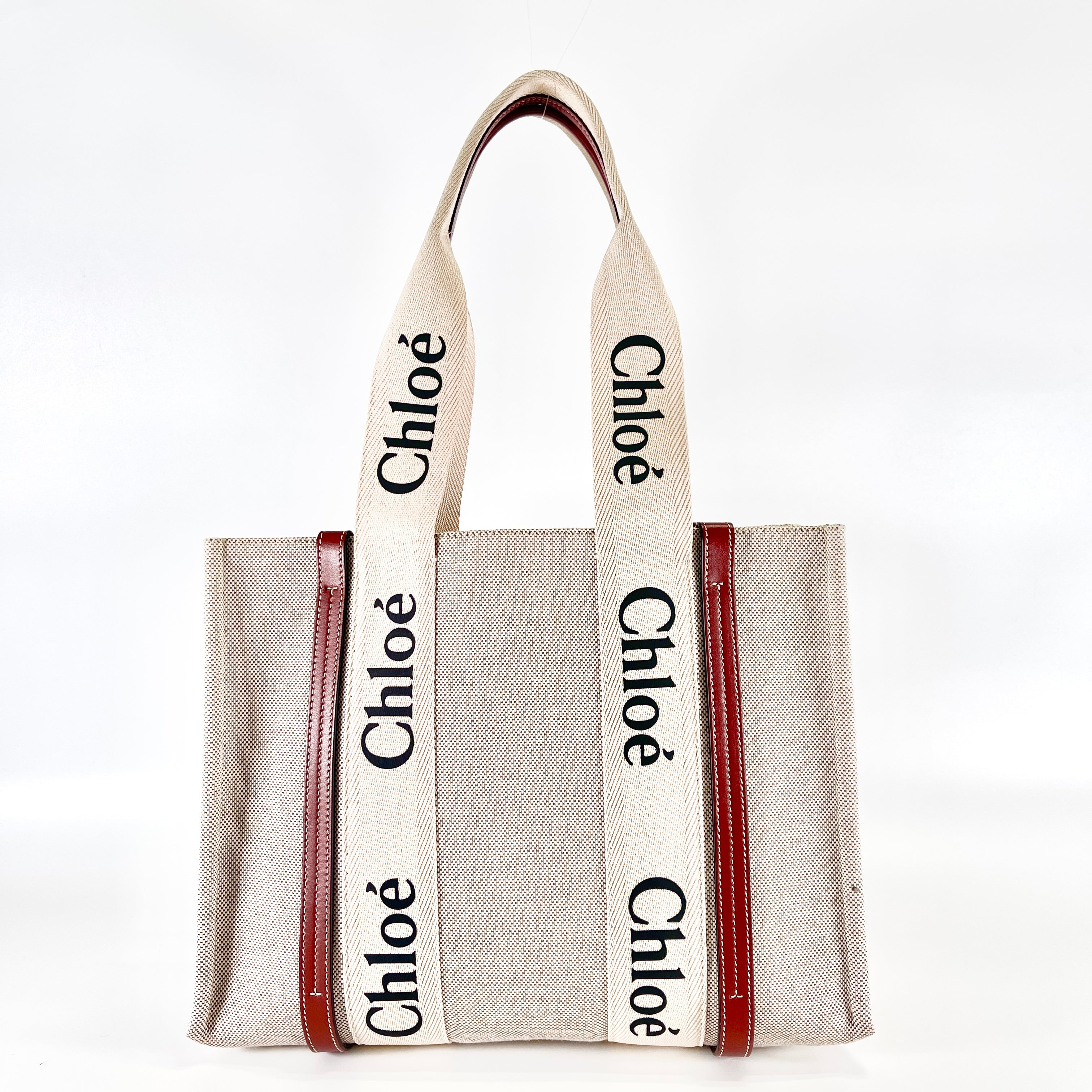 2605 secondhand Chloe Woody medium Tote Bag