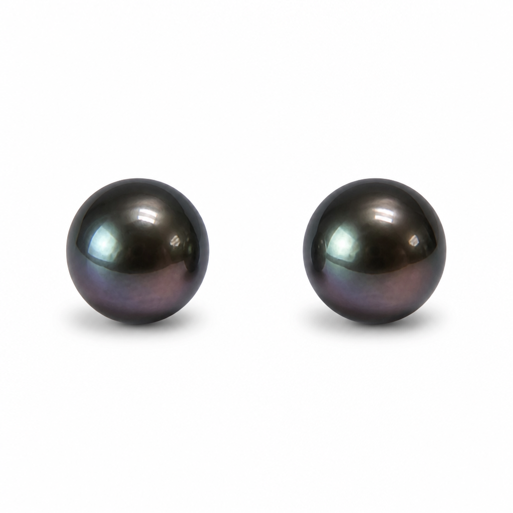 2607 Secondhand Pt900 earrings pearl 8.0mm