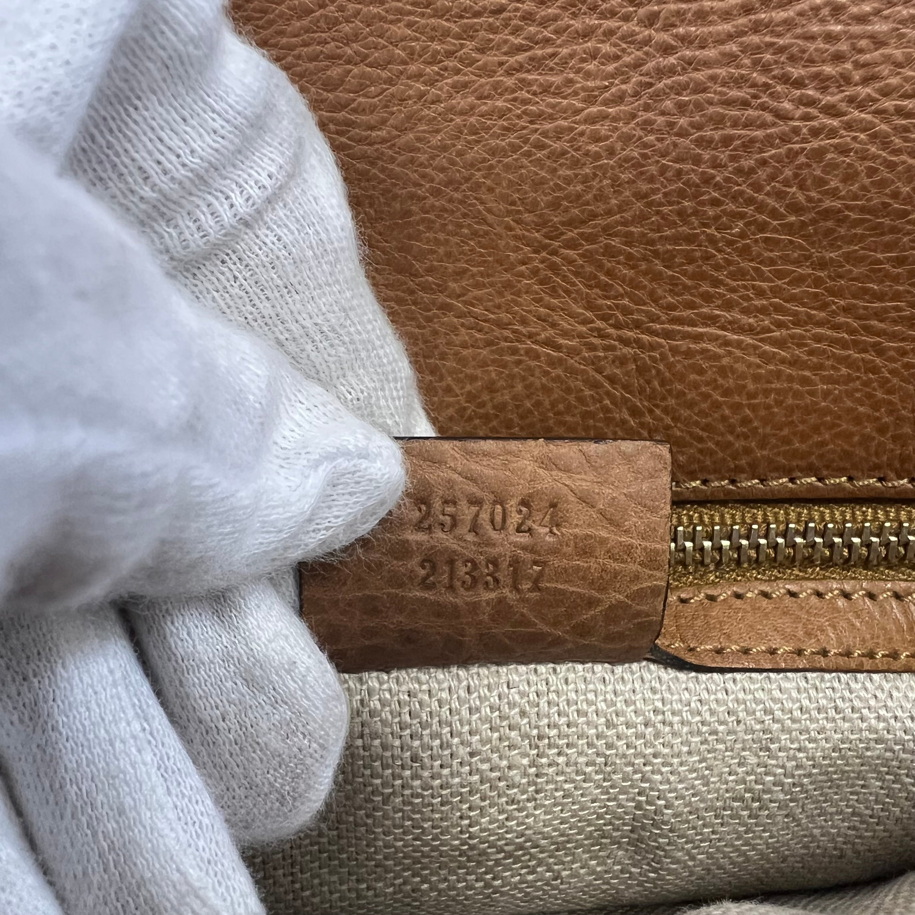 2605 secondhand GUCCI Shoulder bag 257024 FWHDG GG canvas BEIGE+BROWN