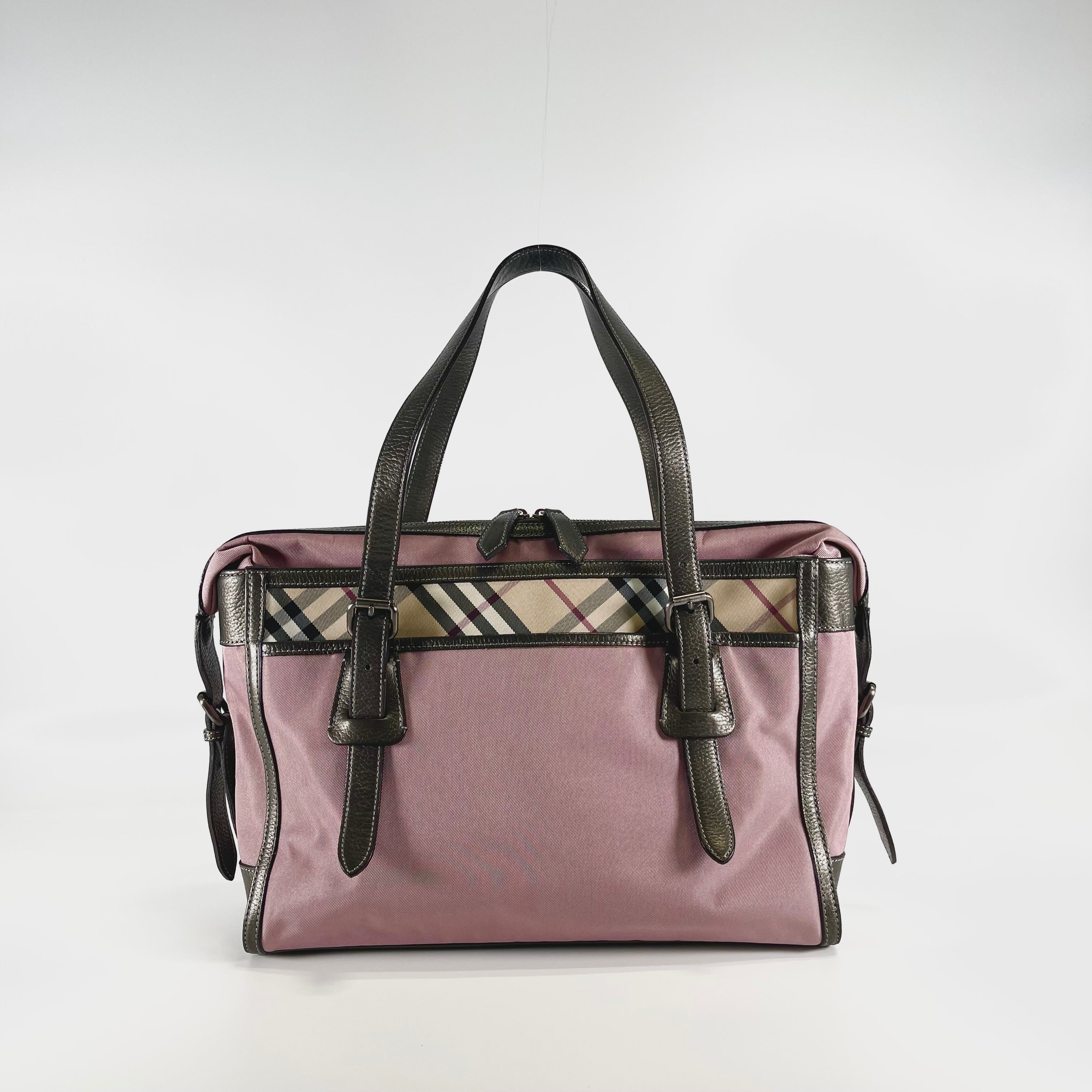 2602 secondhand BURBERRY Nova Check hand bag