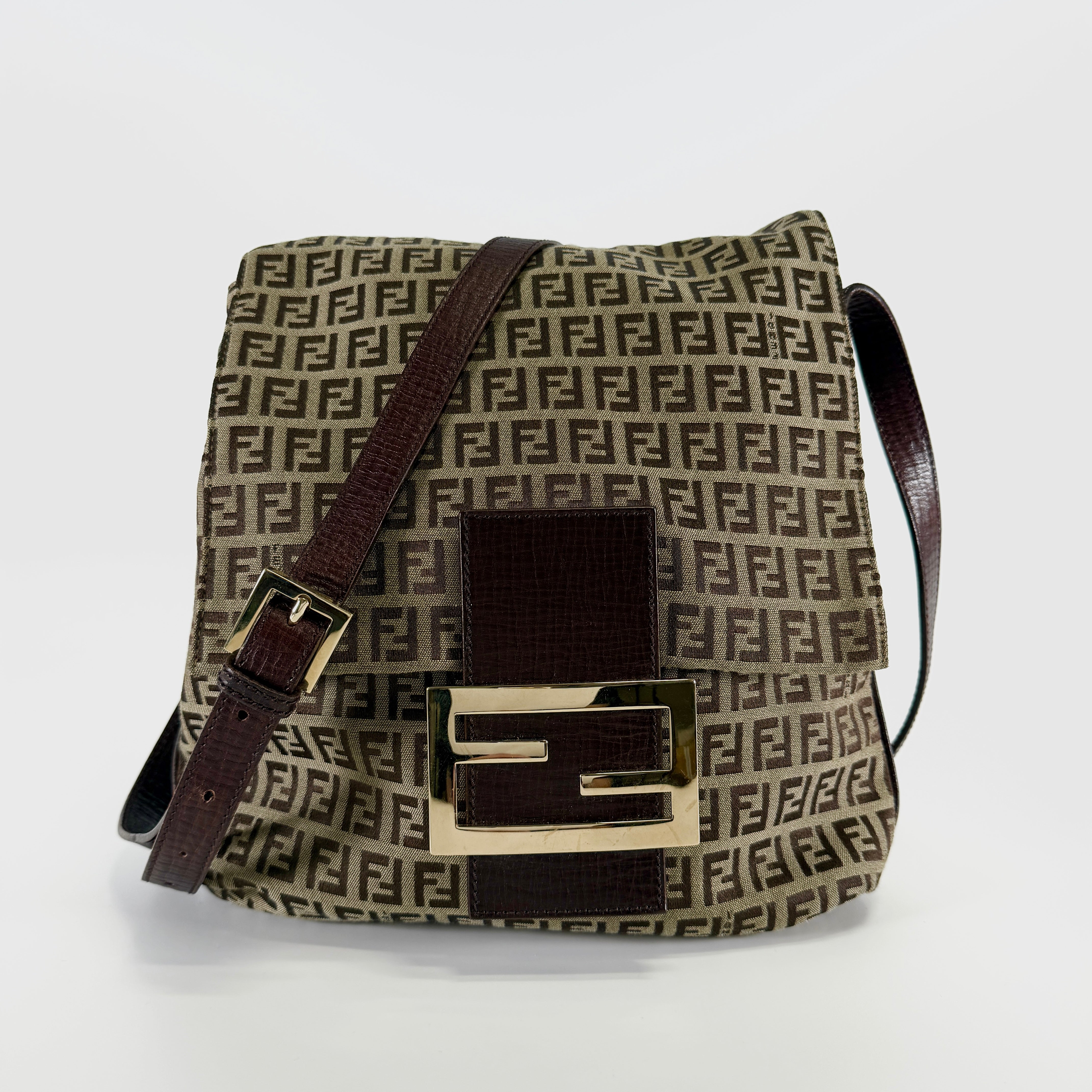 2605 secondhand FENDI Zucchino Mamma Shoulder bag