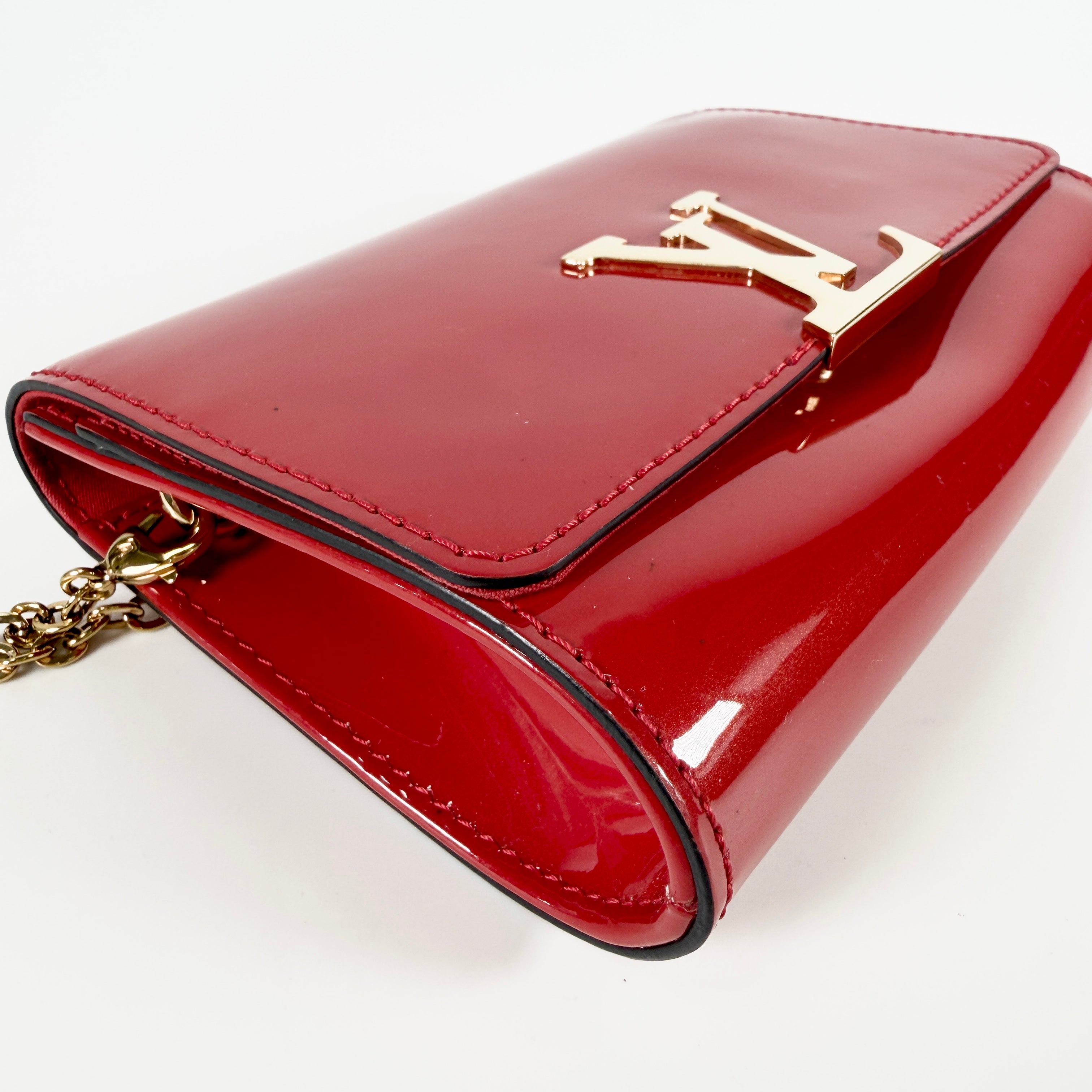 2605 secondhand LV logo Pochette Louise FL1147 Red