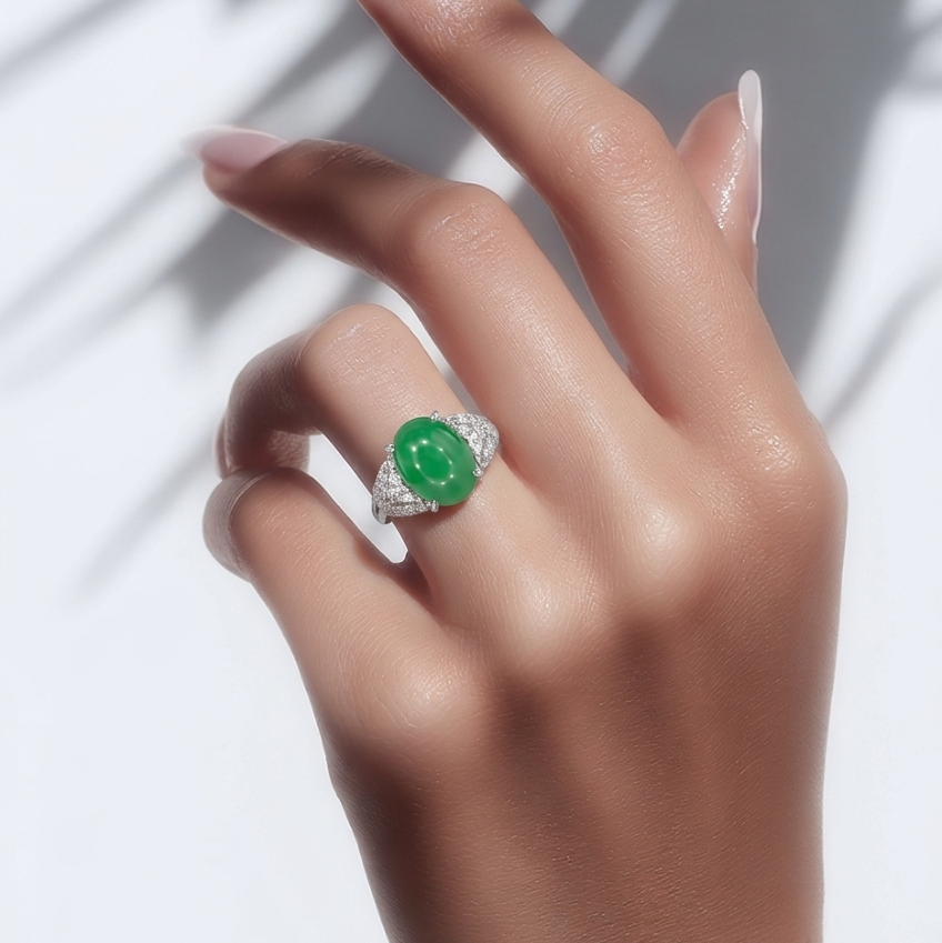 2605 secondhand Pt900 ring 2.20/D0.29ct 6.2g #15