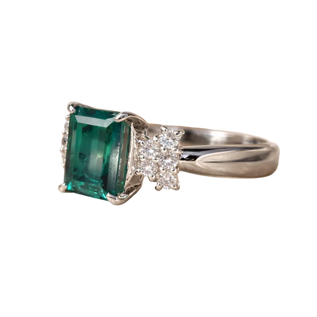 2604 Pt900 Ring Tourmaline 1.64ct/0.18ct 4.5g
