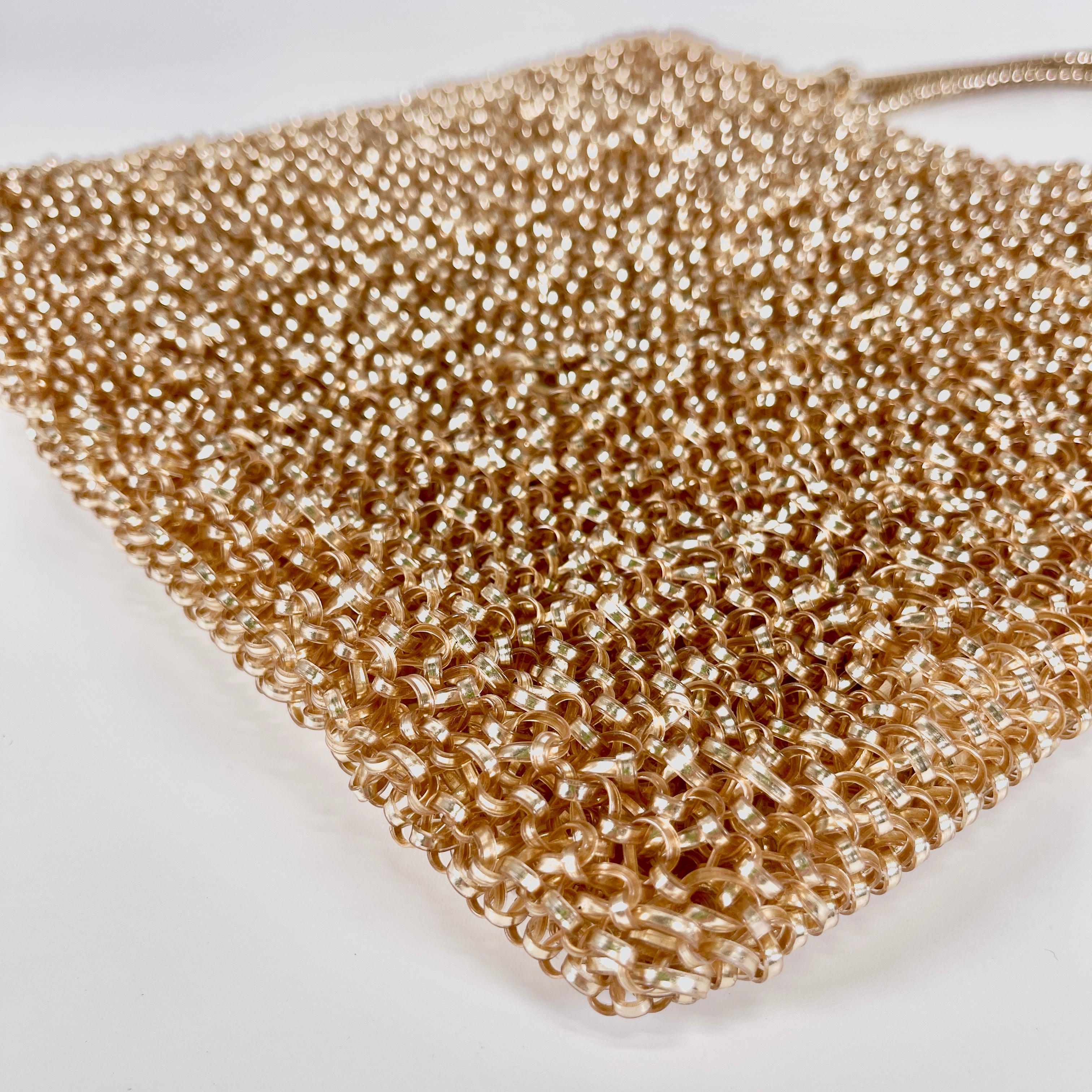 2604 secondhand ANTEPRIMA Square Wire bag gold