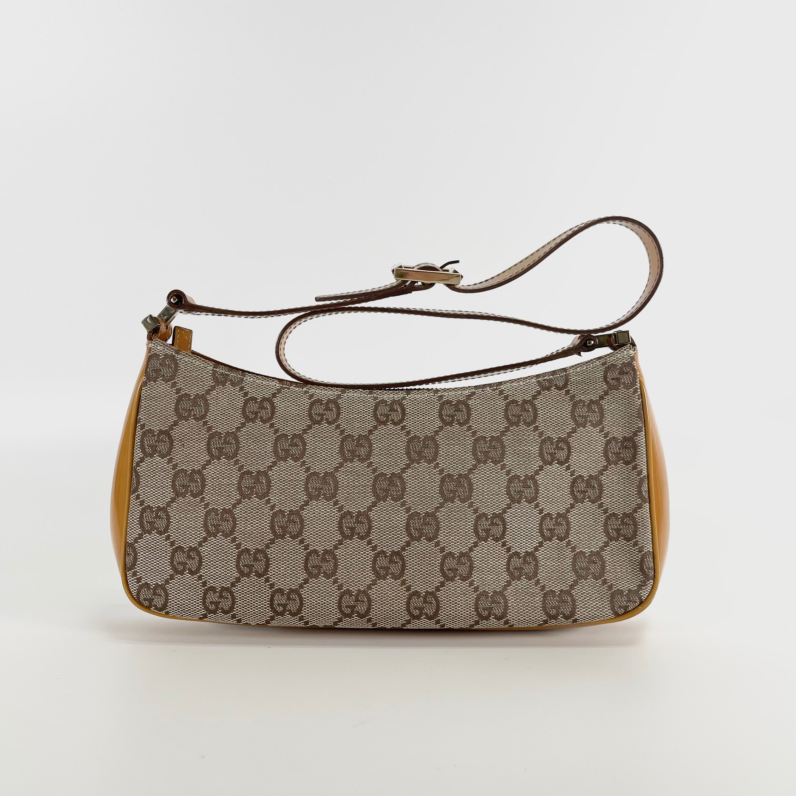 2602 secondhand GUCCI GG canvas hobo bag