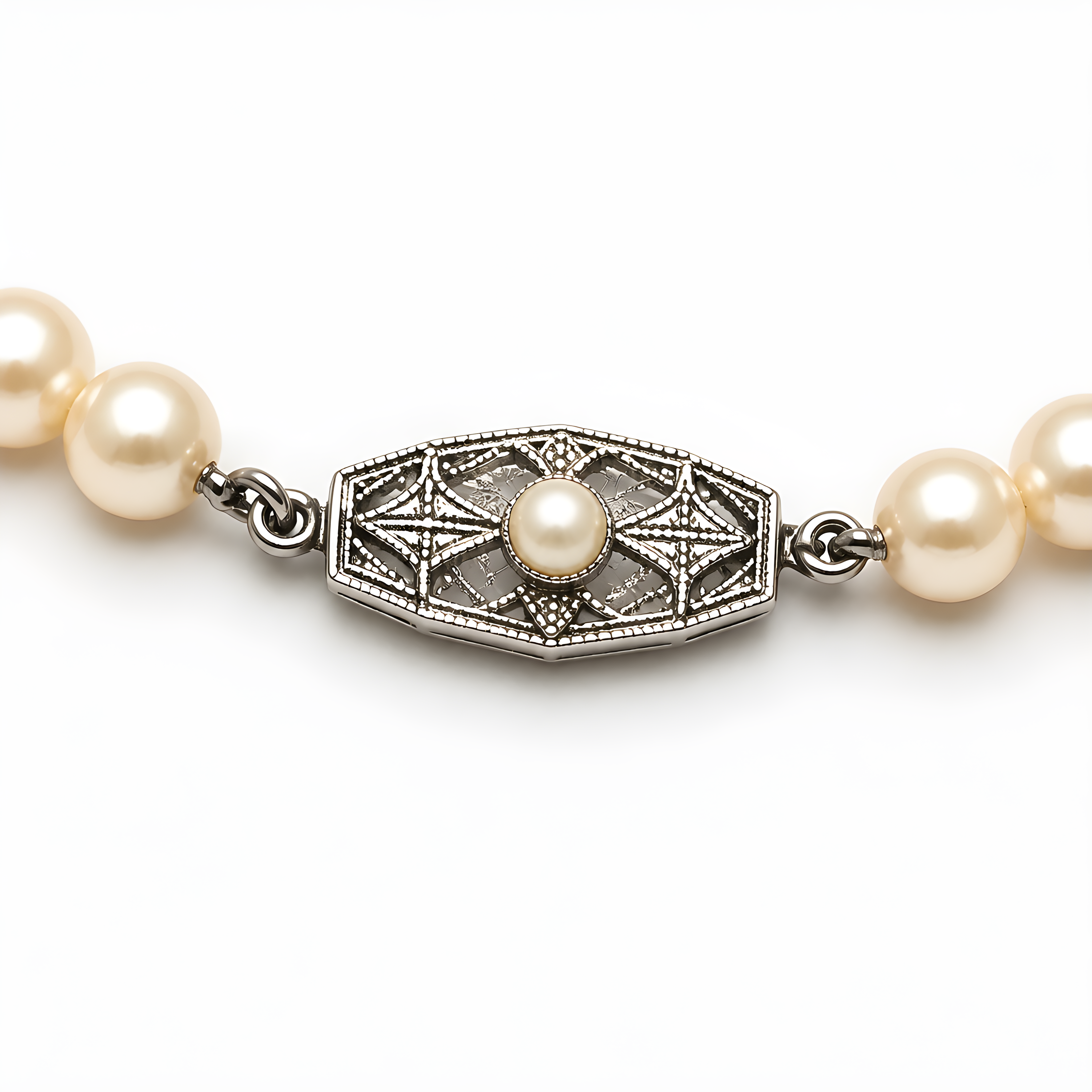 2607 secondhand SV pearl necklace 3.0-7.0mm Total 44cm