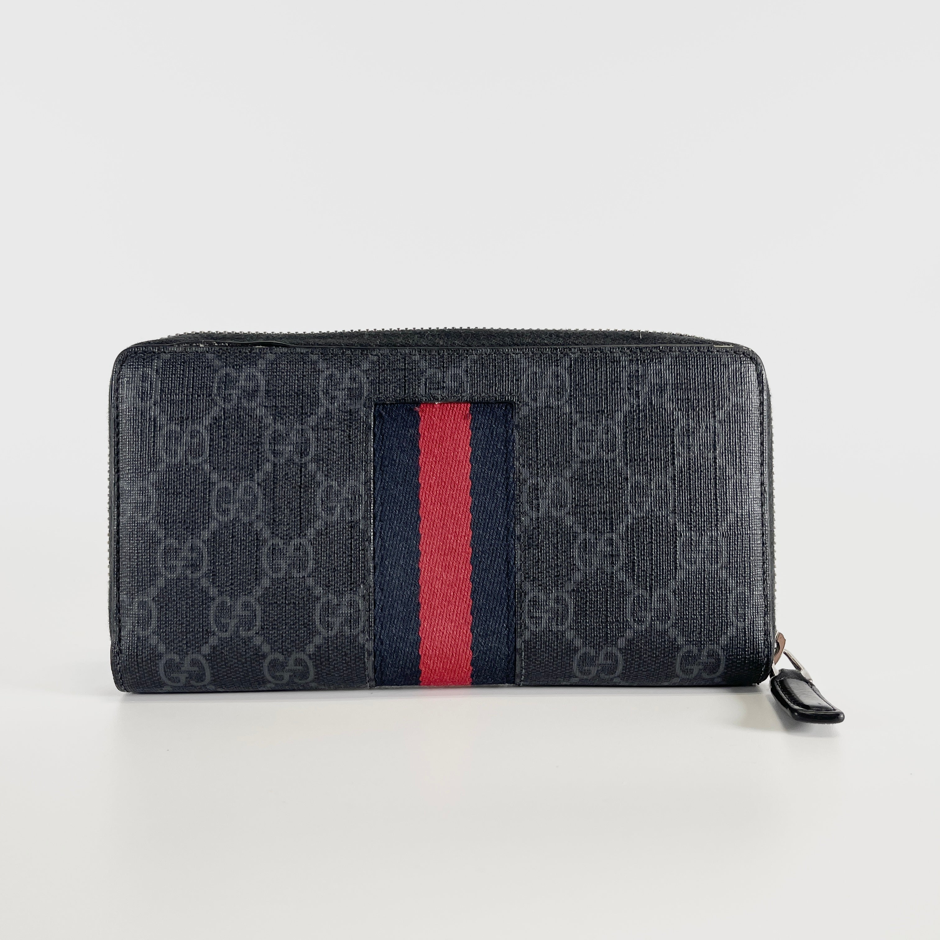 2604 secondhand GUCCI GG Supreme Long wallet