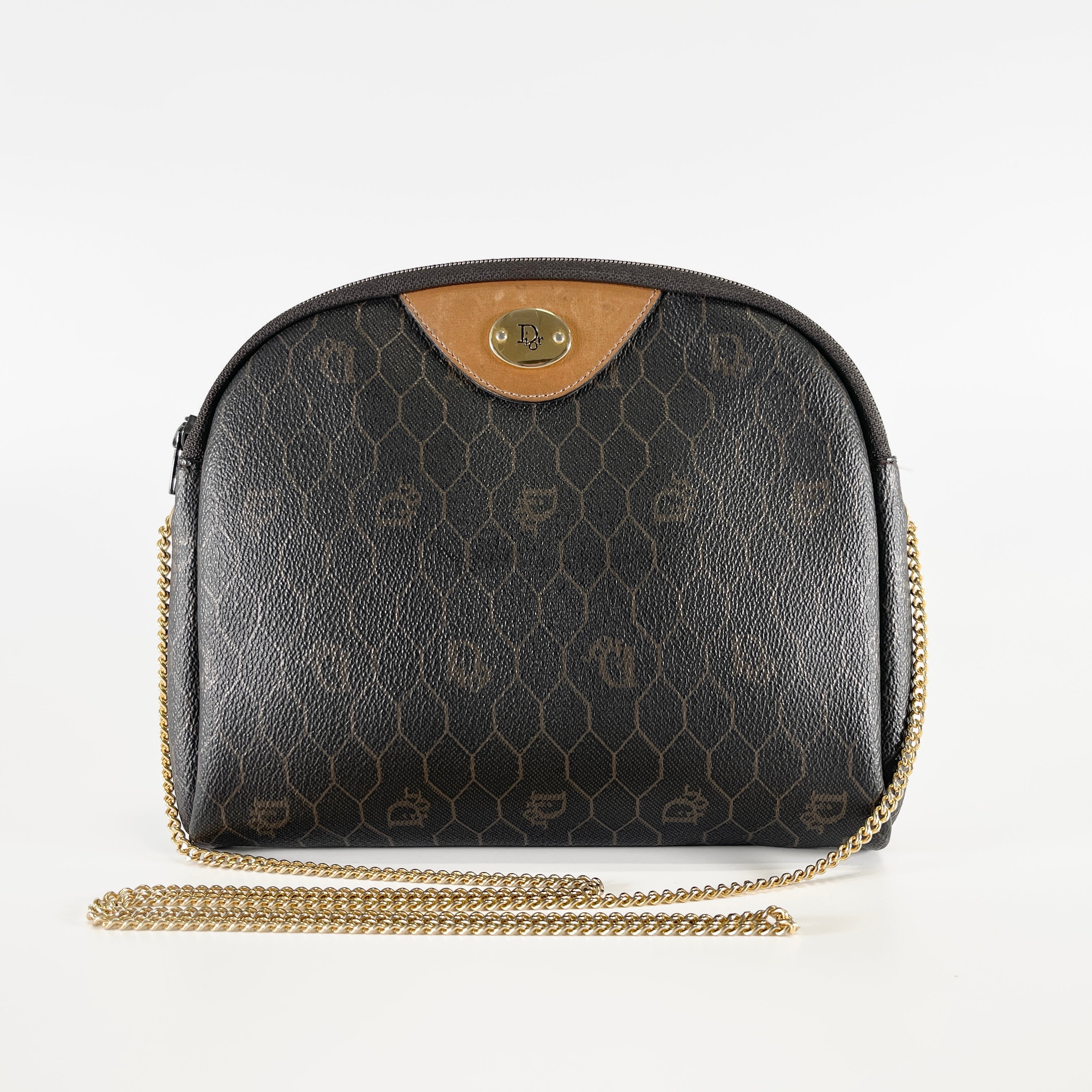 2604 secondhand CD honeycomb Chain Shoulder Bag