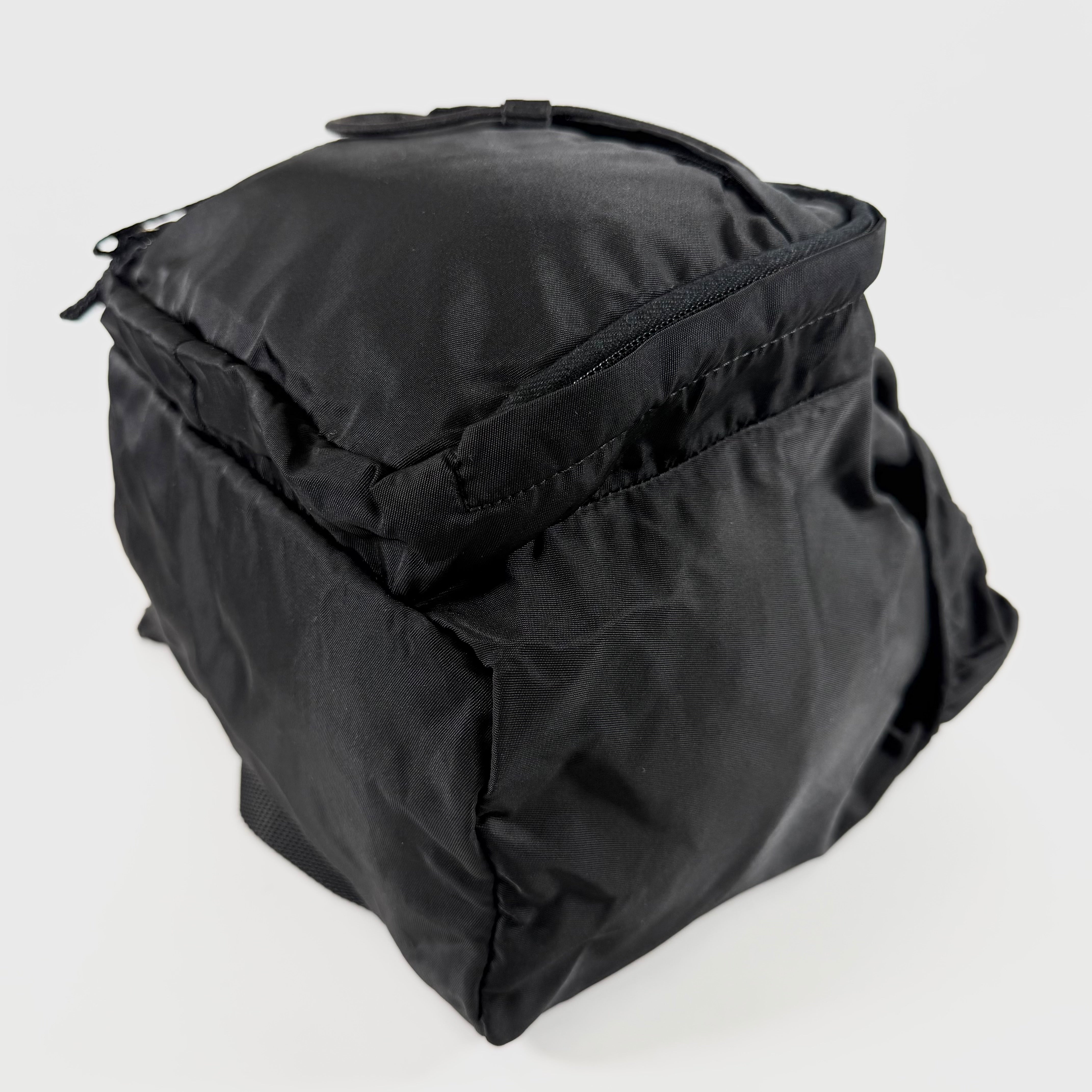 2608 secondhand PRADA backpack nylon black Guarantee B