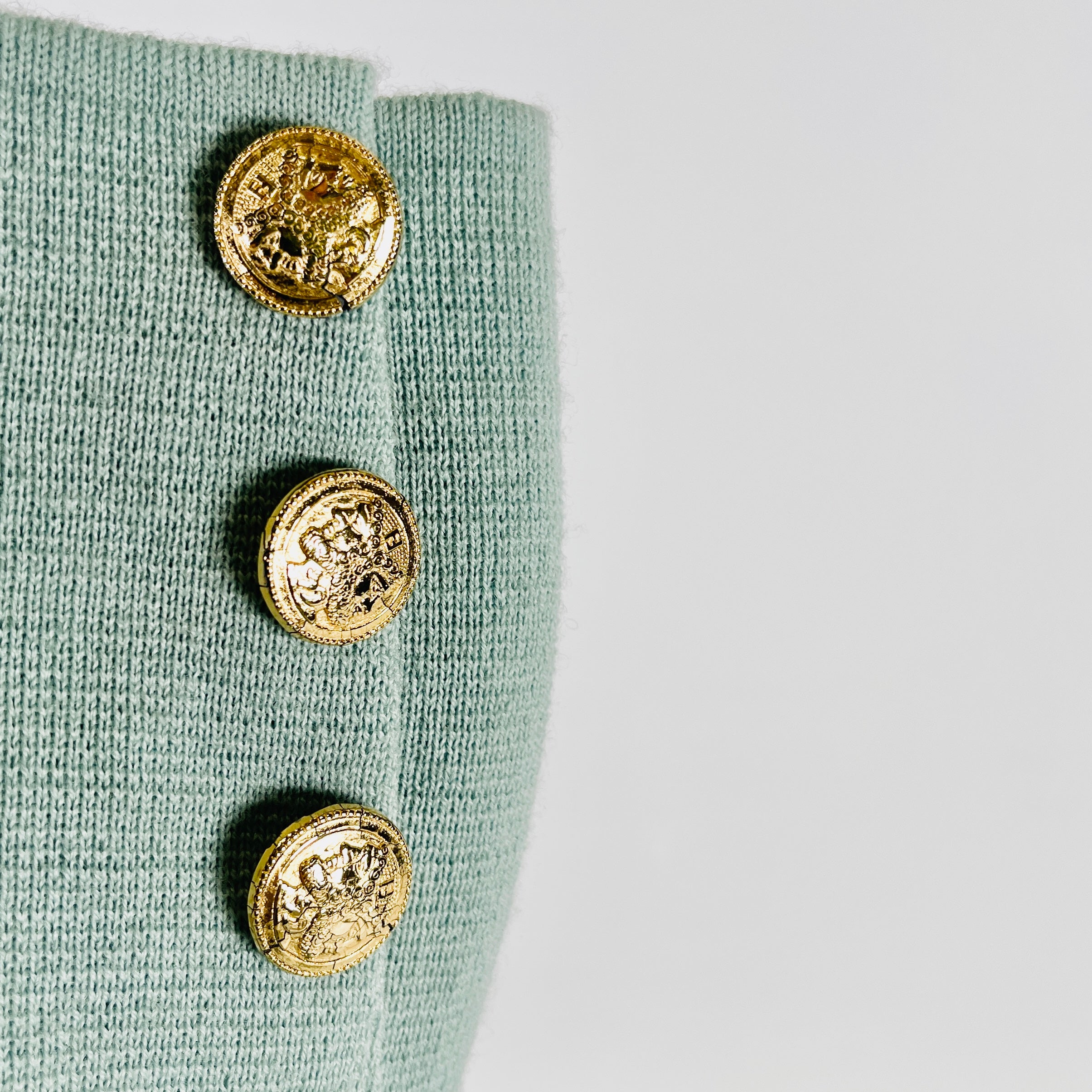 2606 secondhand FENDI jacket green double Breath knit