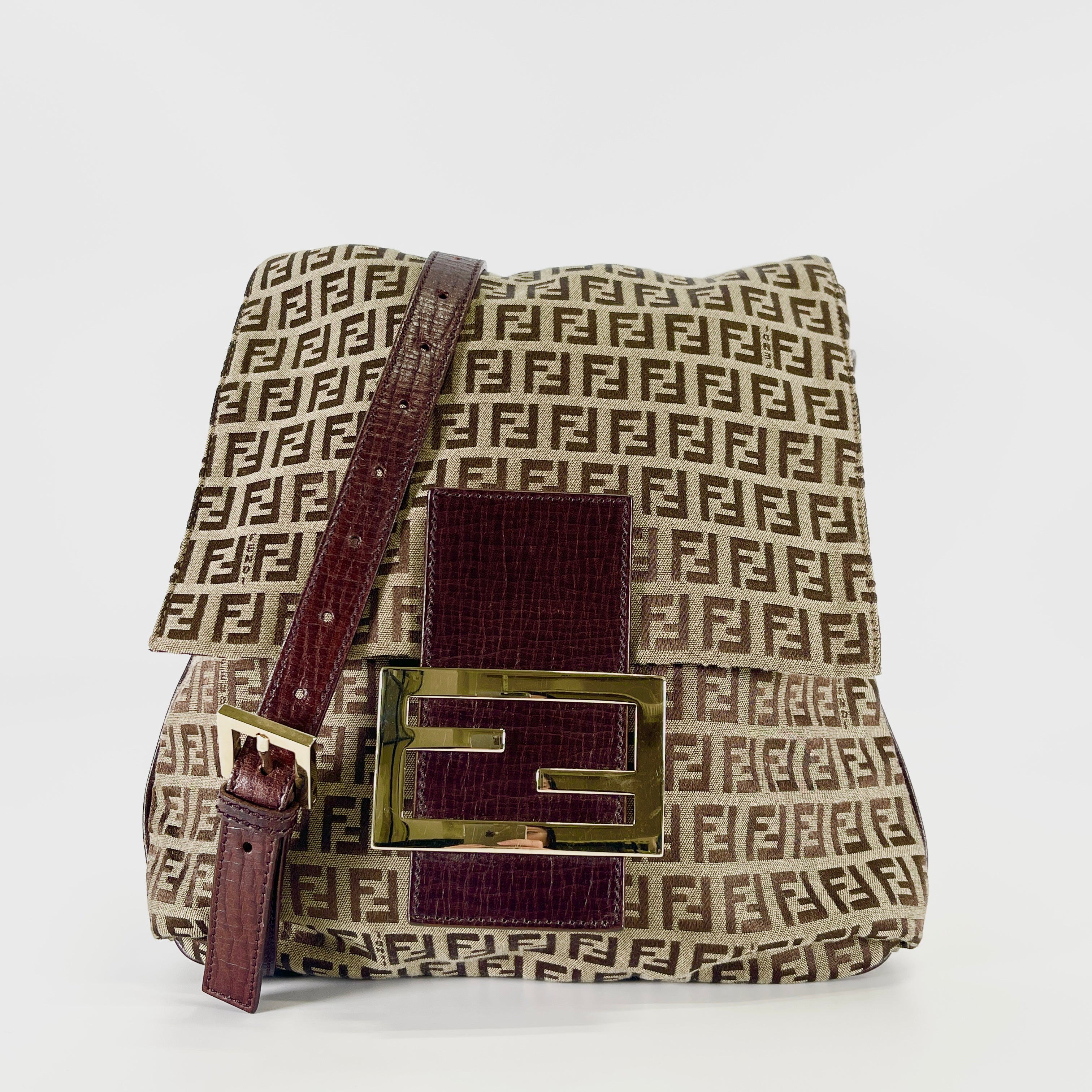 2605 secondhand FENDI Zucchino Mamma Shoulder bag