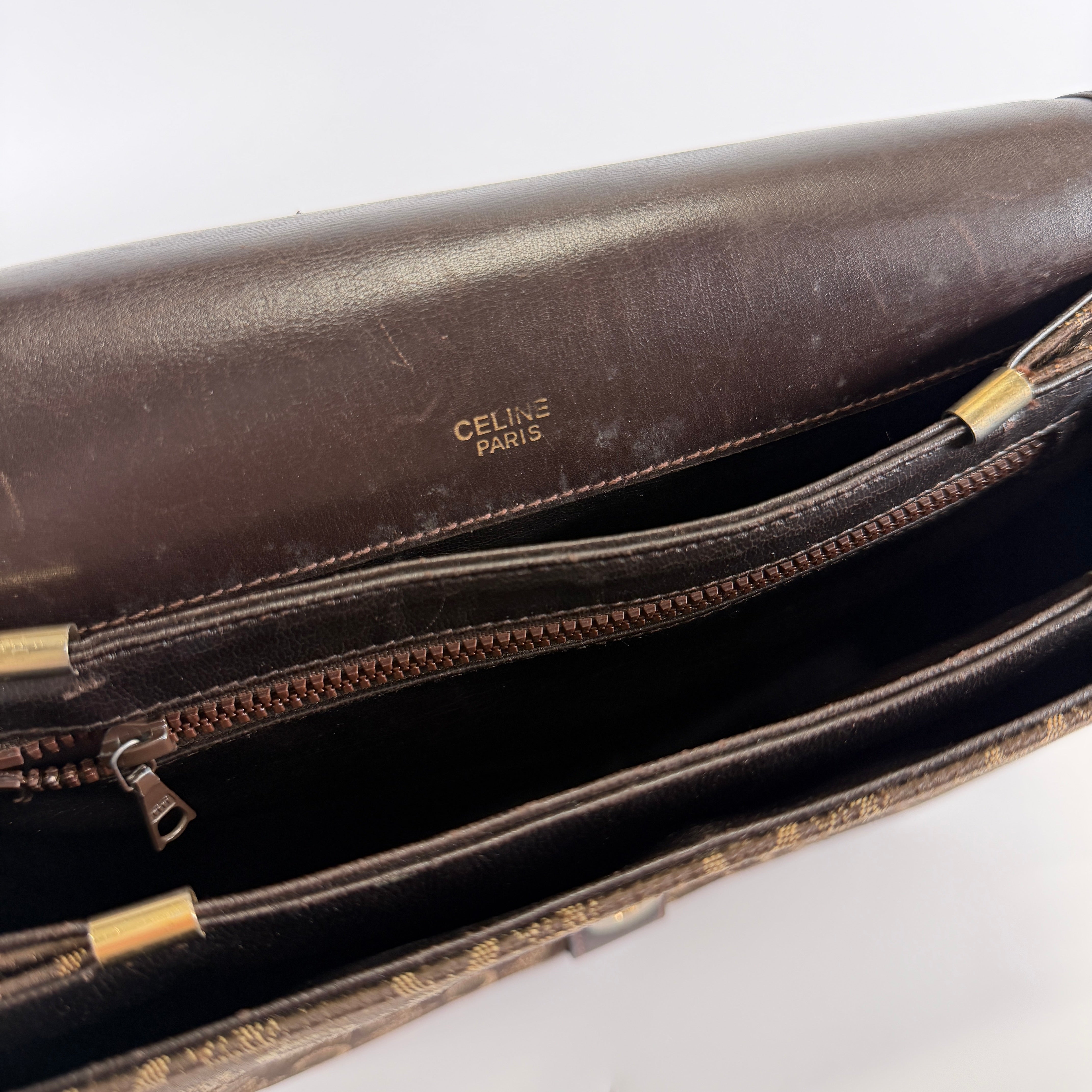 2607 secondhand CELINE C Macadam Shoulder bag