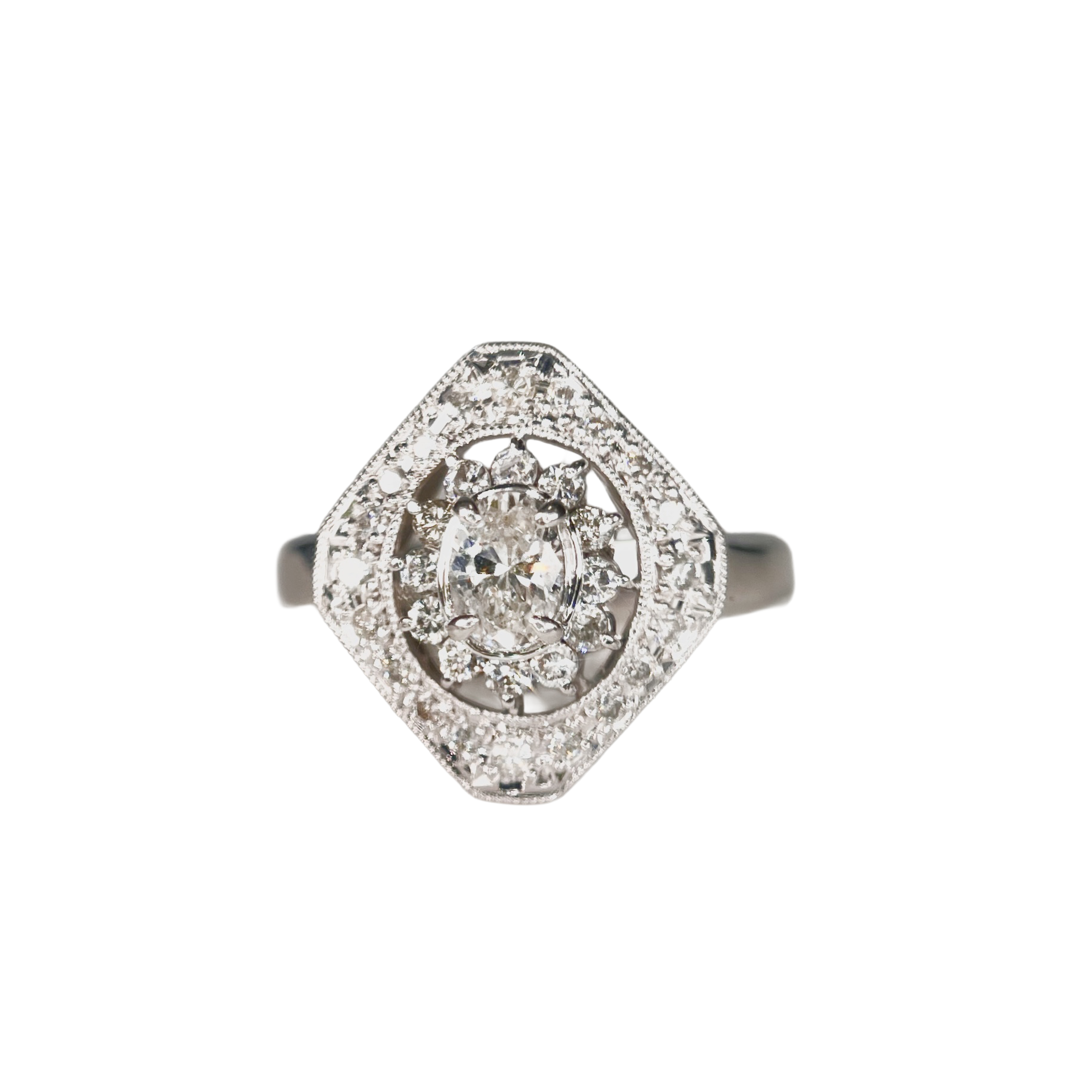 2602 secondhand Pt900 D0.307ct/0.77ct/0.21ct 10.52ｇ #10
