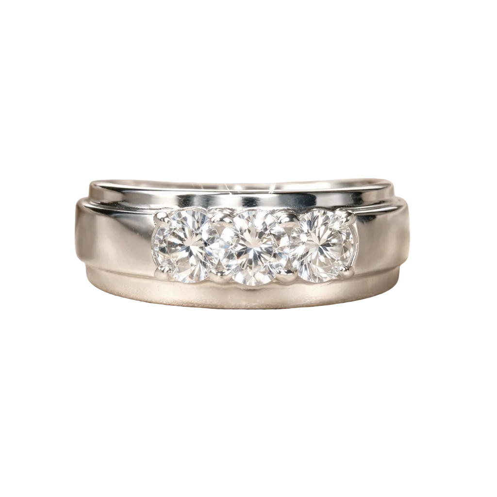 2604 K18WG Ring D0.76ct 8.6g