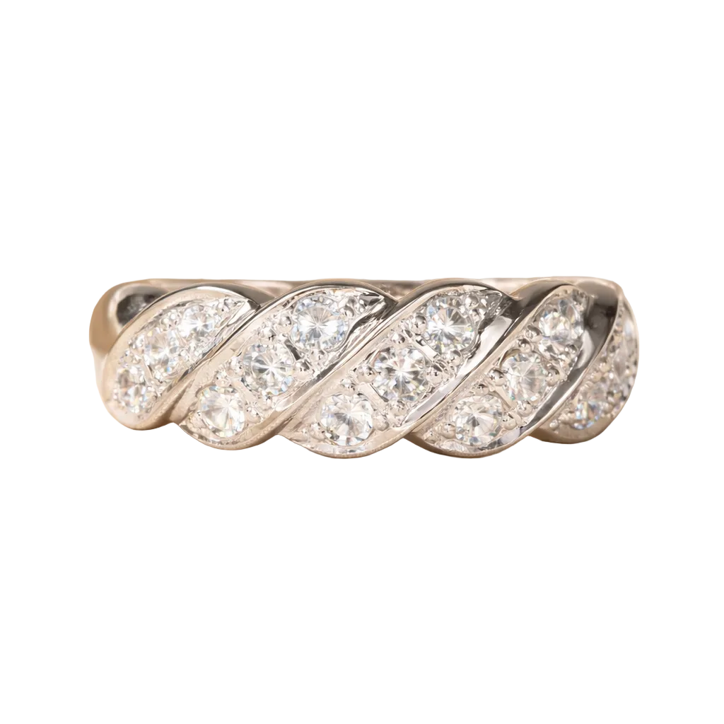 2604 Pt900 Ring FD0.5ct 4.77g