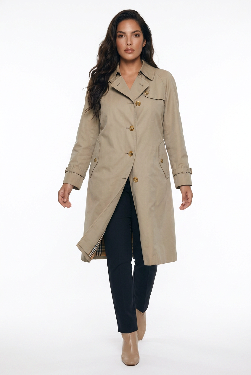 2606 secondhand BURBERRY coat Khaki