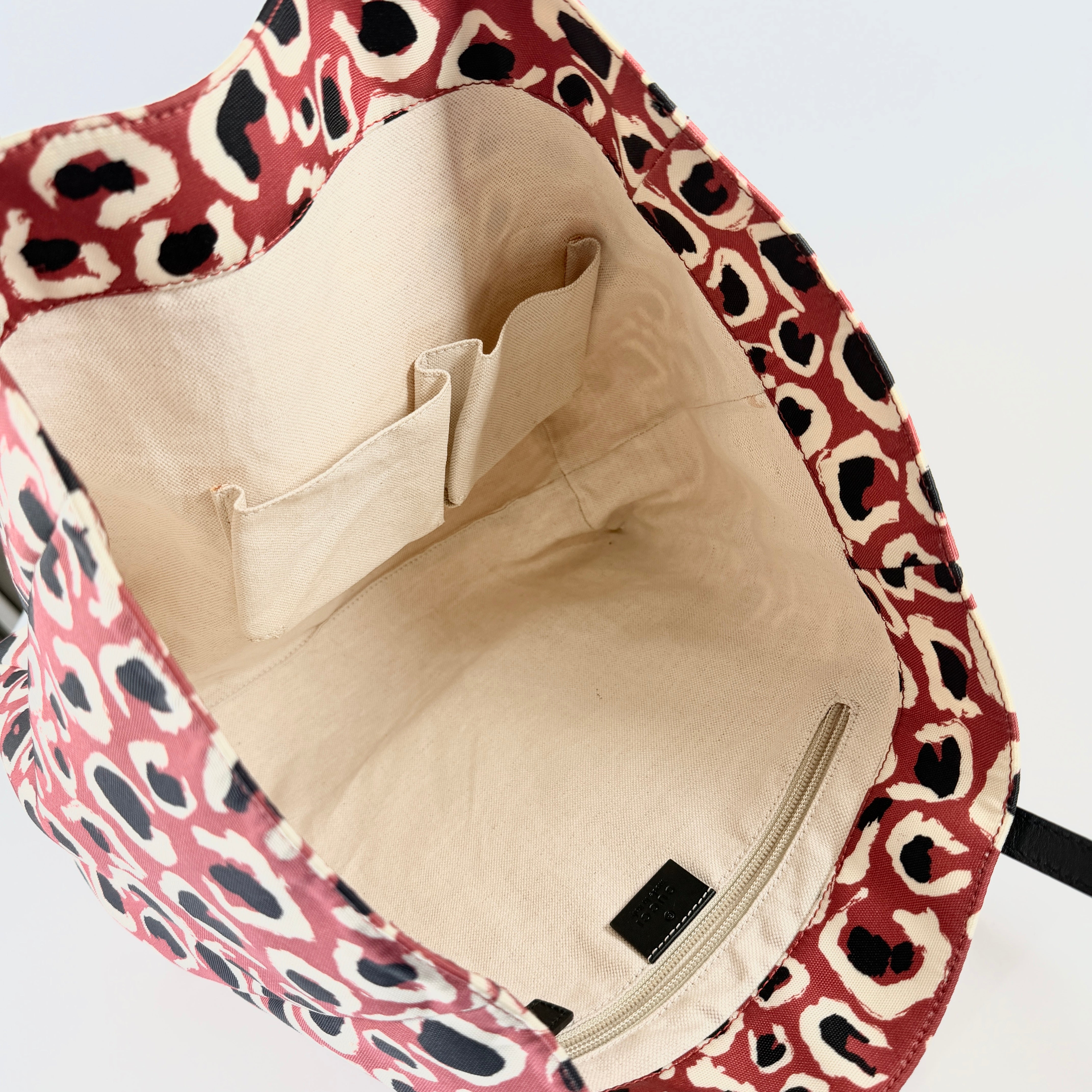 2608 secondhand GUCCI canvas Tote Bag