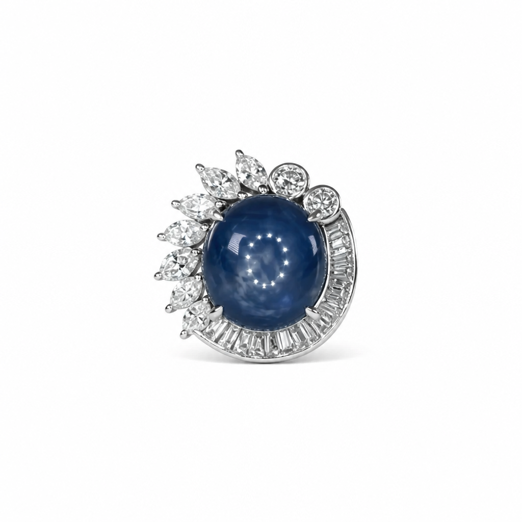 2605 secondhand Pt900 ring SS11.405/D1.35ct　13.2g　#15.5