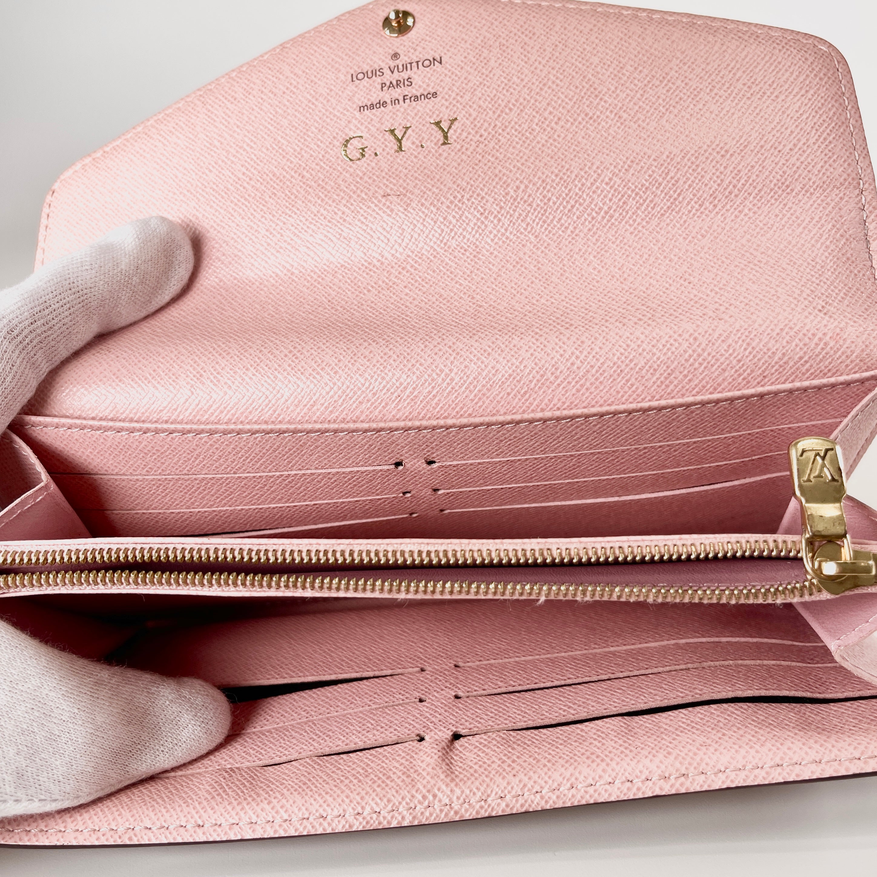 2603 secondhand LV Monogram ★ Portefeuille Sarah Rose Ballerina