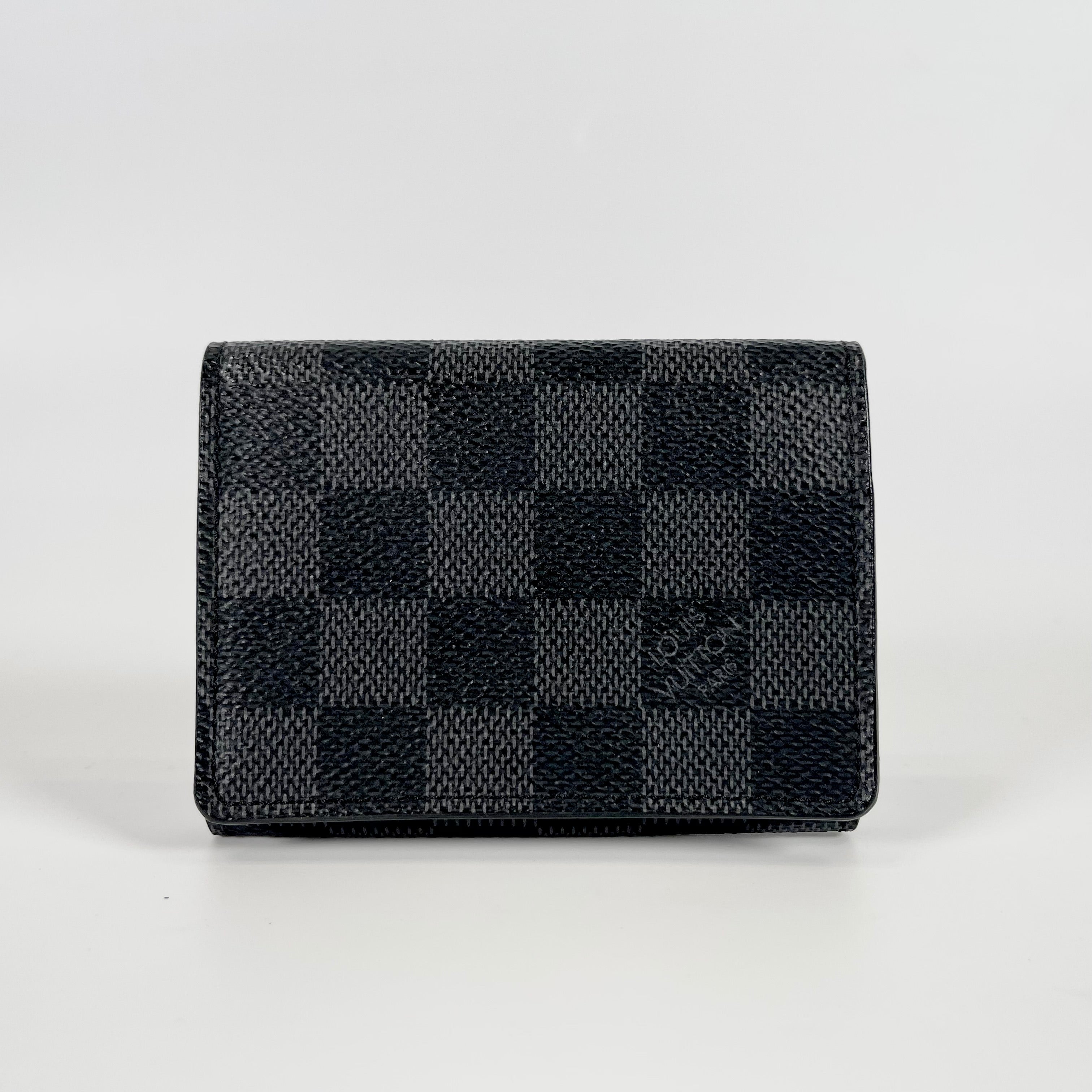 2601 secondhand LV Damier Graphite Unvelop Cult Do N63338 CA5116 black Business card holder