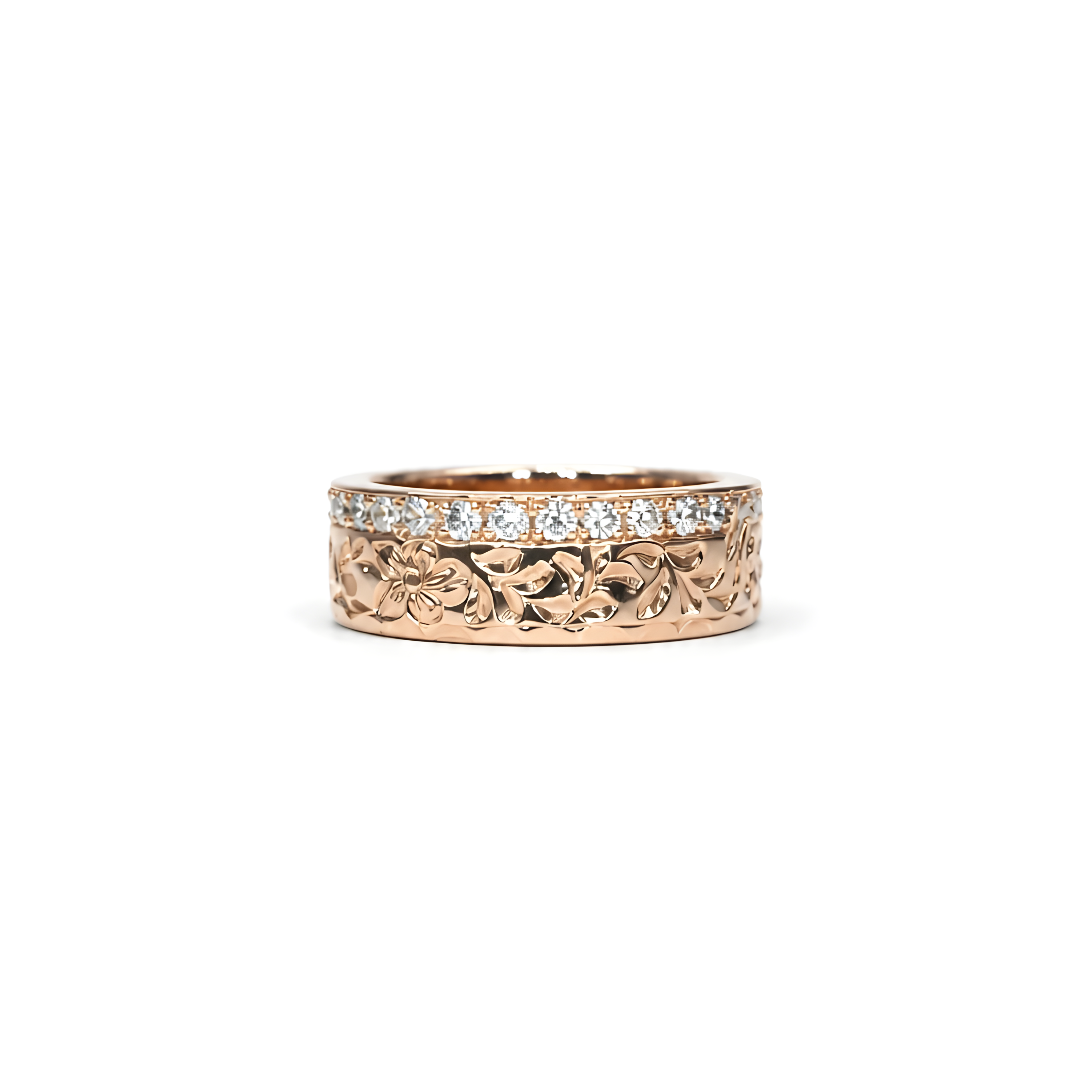 2605 secondhand K18 ring D0.3ct 7.4g #9